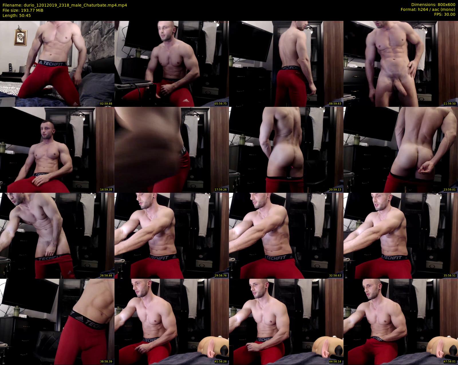 durio — 51 minute Chaturbate male cam show recording, 480p, Jan 12, 2019