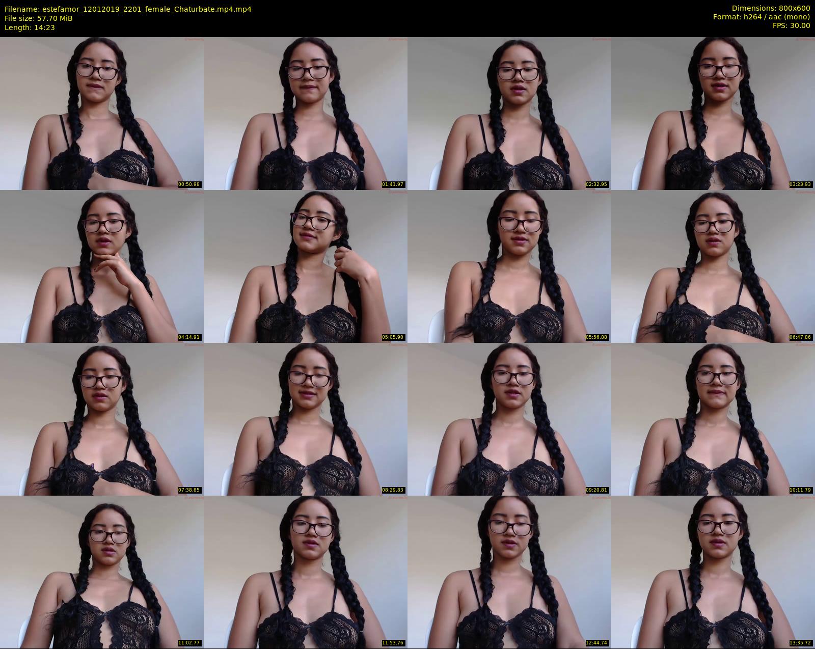 estefamor — 15 minute Chaturbate female cam show recording, 480p, Jan 12, 2019