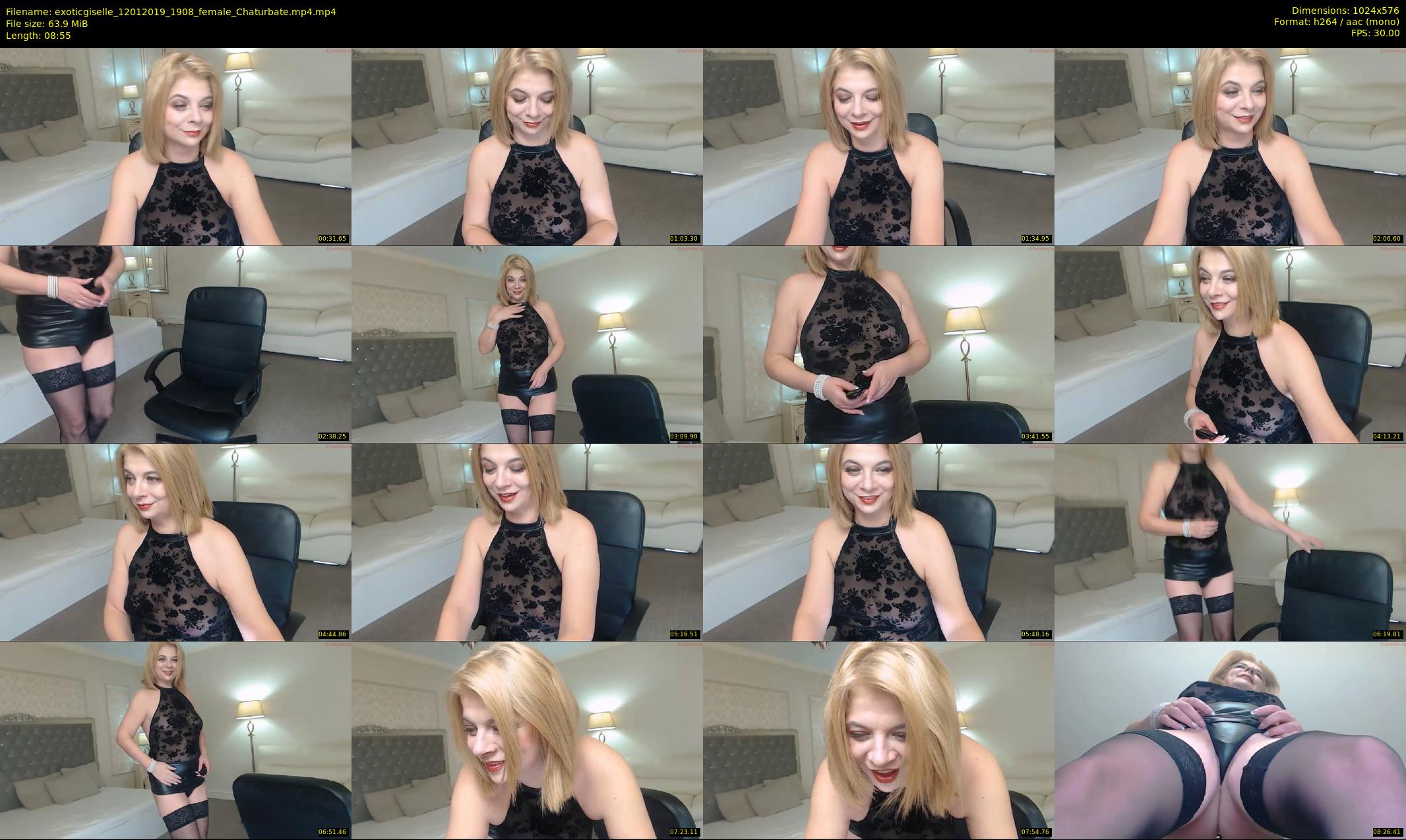 exoticgiselle — 9 minute Chaturbate female cam show recording, 480p, Jan 12, 2019
