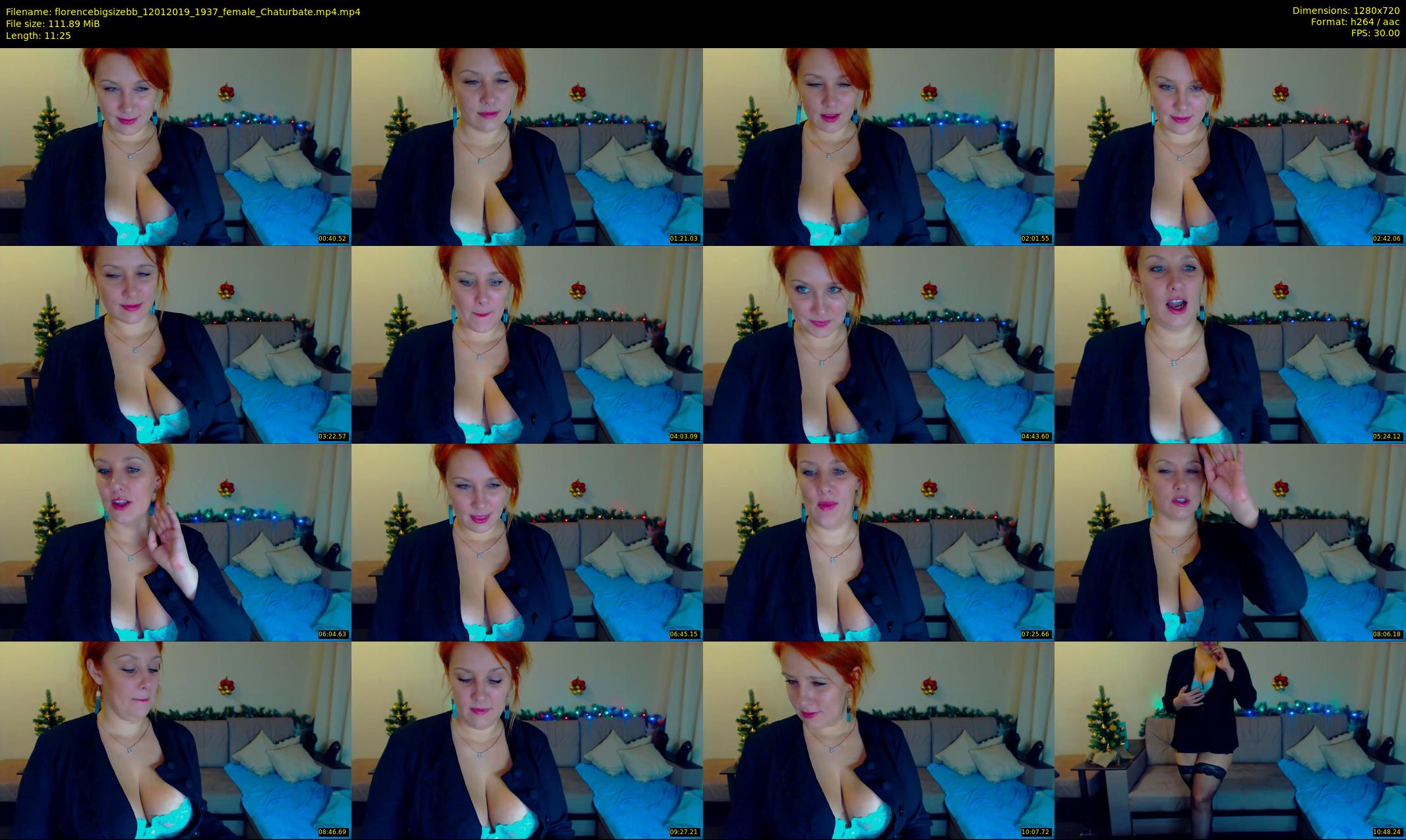 florencebigsizebb — 12 minute Chaturbate female cam show recording, 720p, Jan 12, 2019