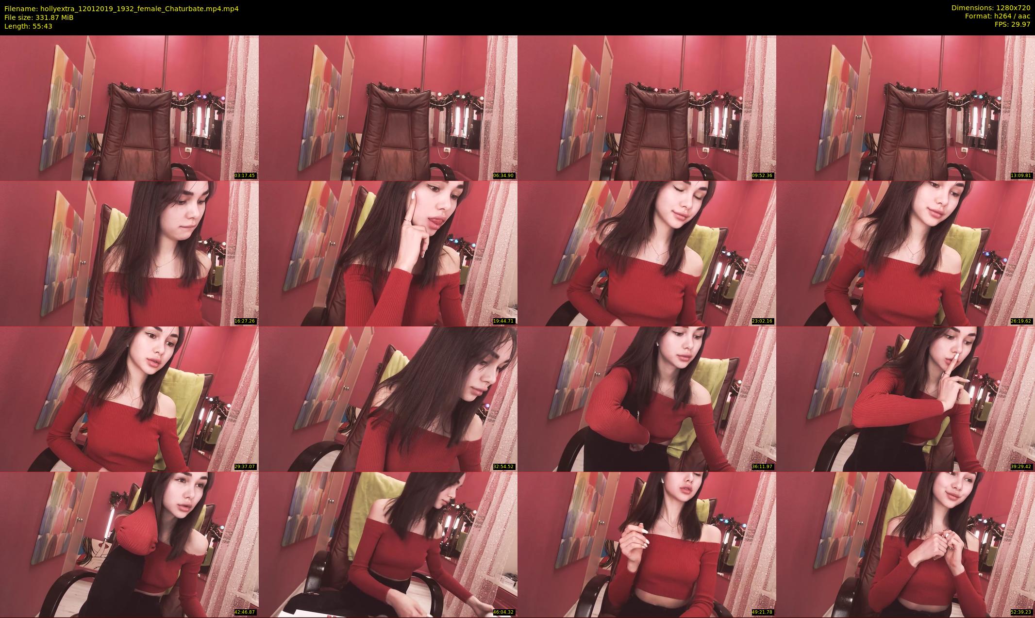 hollyextra — 56 minute Chaturbate female cam show recording, 720p, Jan 12, 2019