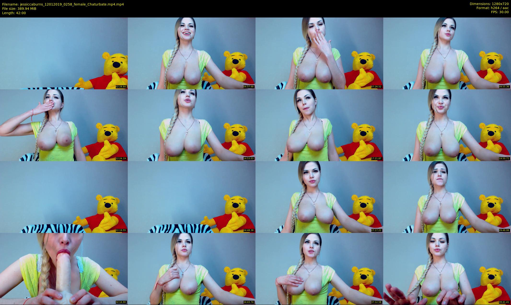 jessiccaburns — 42 minute Chaturbate female cam show recording, 720p, Jan 12, 2019