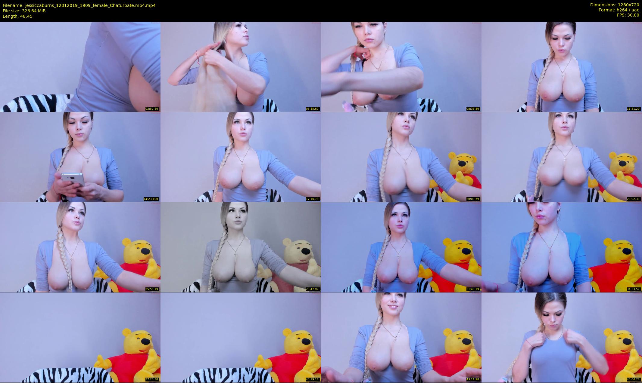 jessiccaburns — 49 minute Chaturbate female cam show recording, 720p, Jan 12, 2019