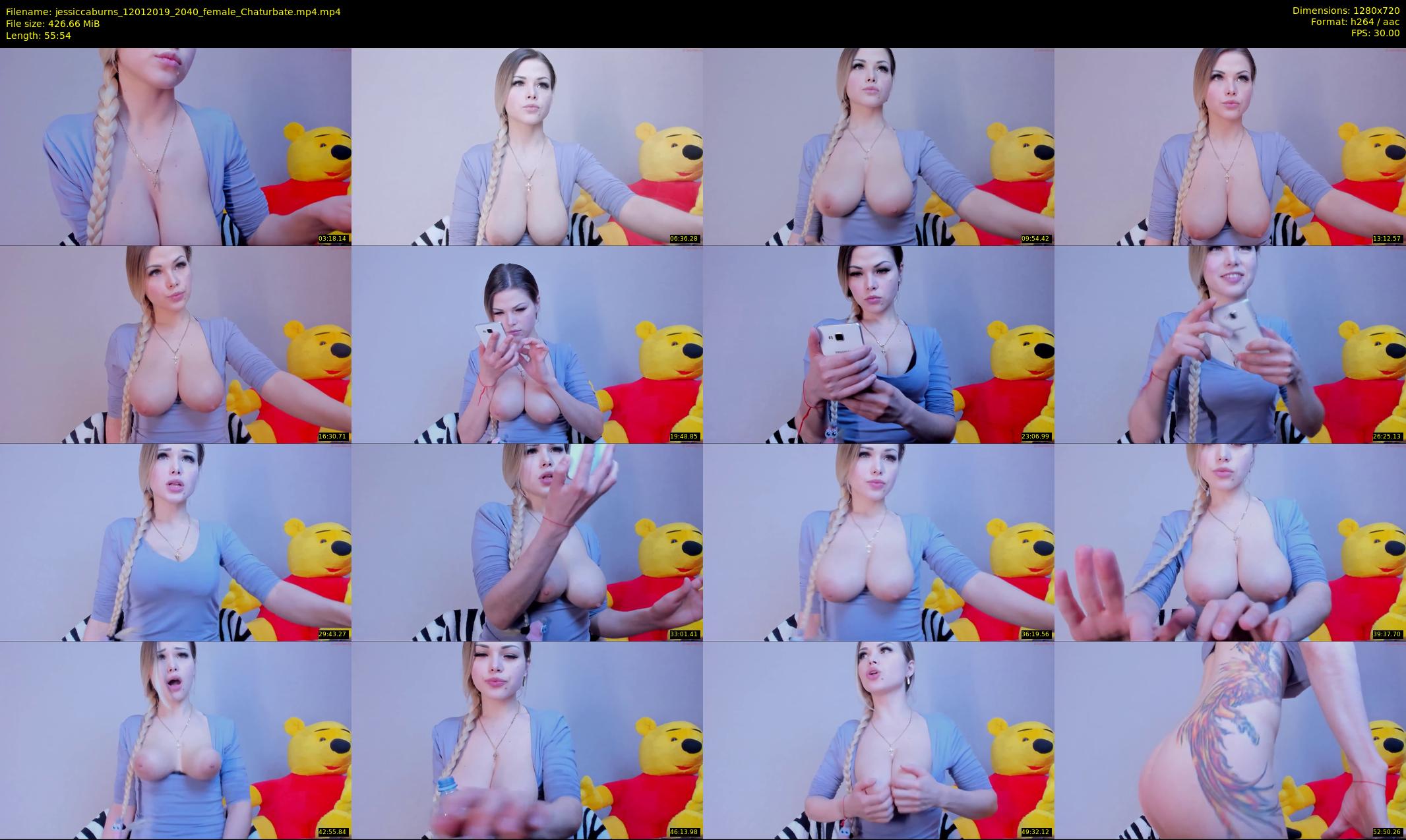 jessiccaburns — 56 minute Chaturbate female cam show recording, 720p, Jan 12, 2019