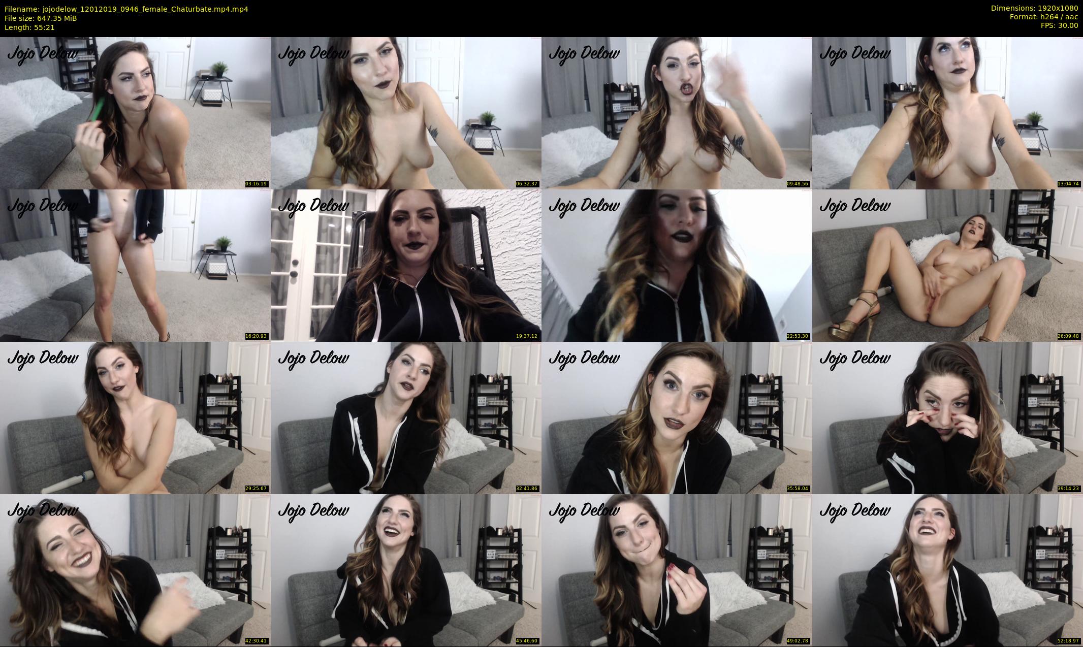 jojodelow — 56 minute Chaturbate female cam show recording, 1080p, Jan 12, 2019