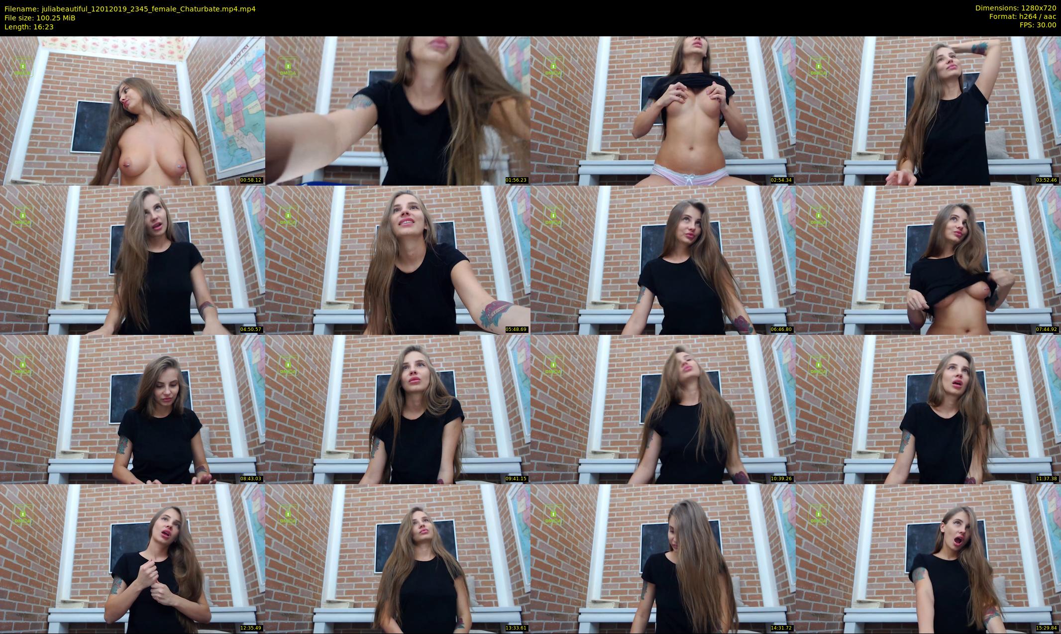 juliabeautiful — 17 minute Chaturbate female cam show recording, 720p, Jan 12, 2019