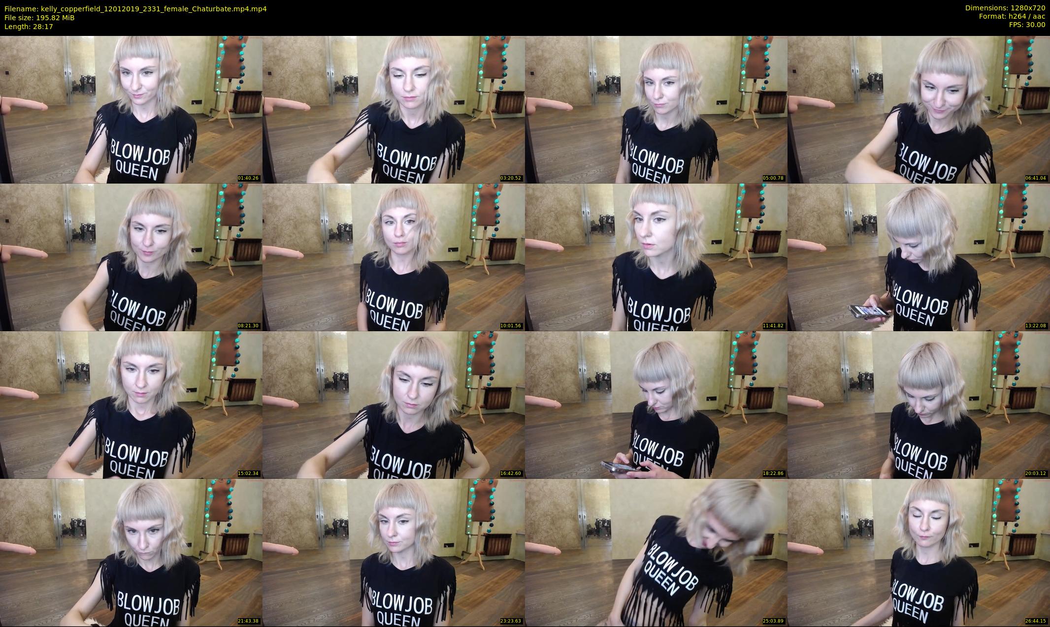 kelly_copperfield — 29 minute Chaturbate female cam show recording, 720p, Jan 12, 2019