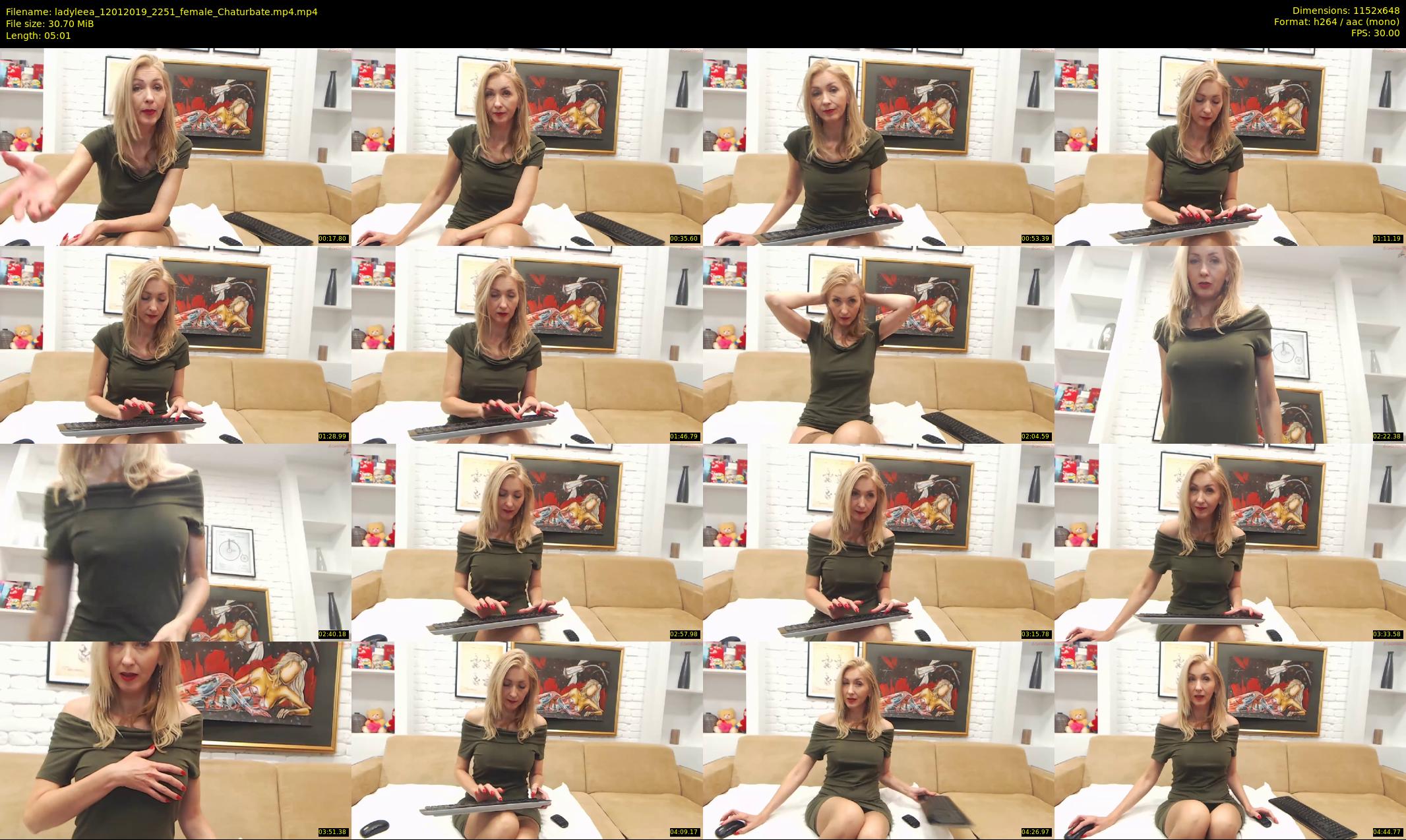 ladyleea — 6 minute Chaturbate female cam show recording, 480p, Jan 12, 2019