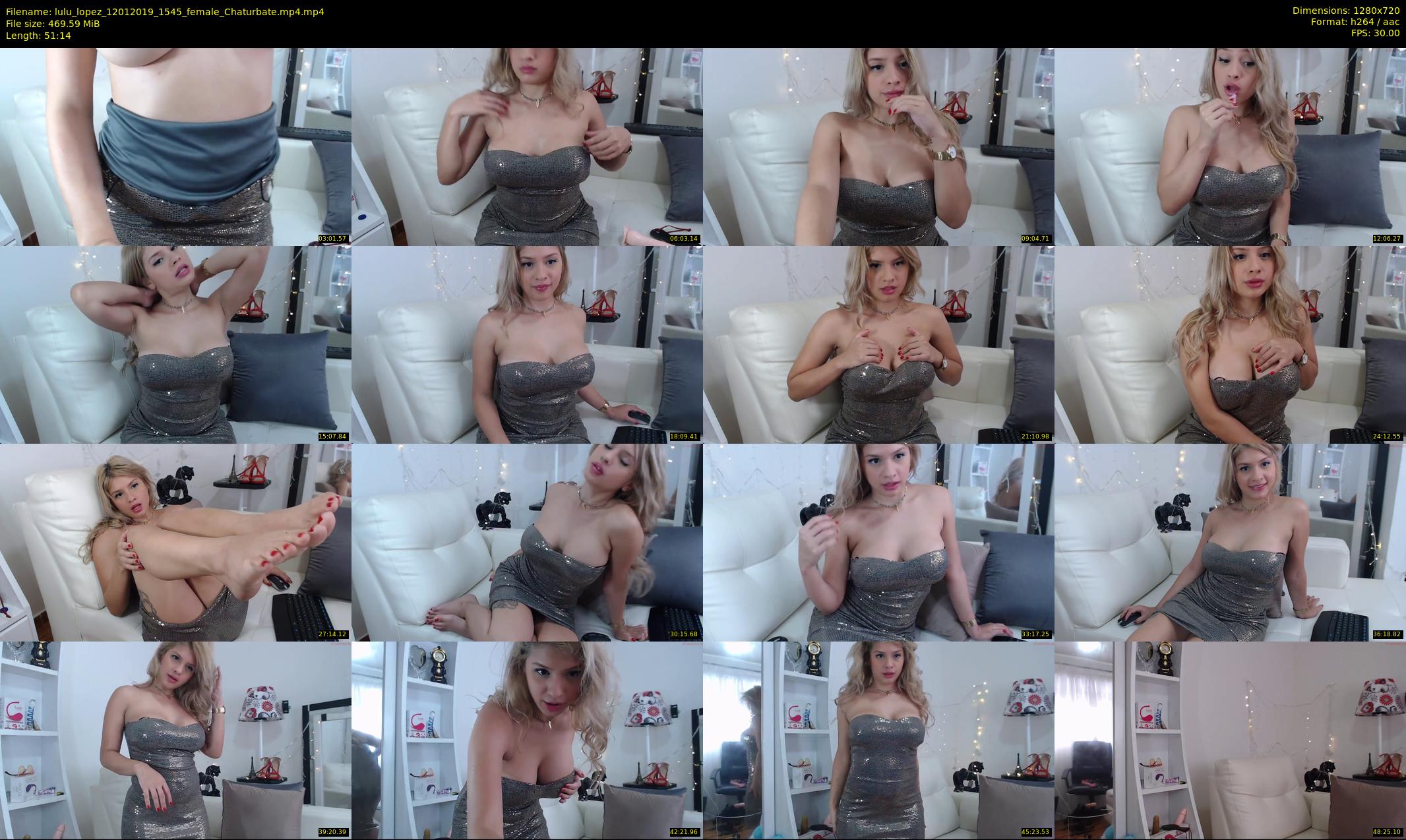lulu_lopez — 52 minute Chaturbate female cam show recording, 720p, Jan 12, 2019