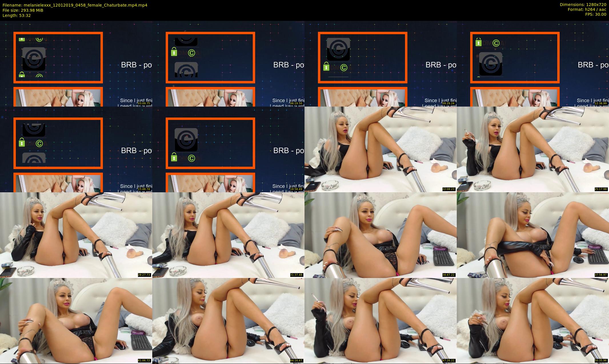 melanielexxx — 54 minute Chaturbate female cam show recording, 720p, Jan 12, 2019