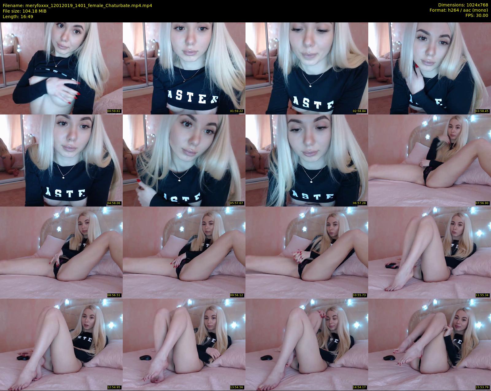 meryfoxxx — 17 minute Chaturbate female cam show recording, 720p, Jan 12, 2019