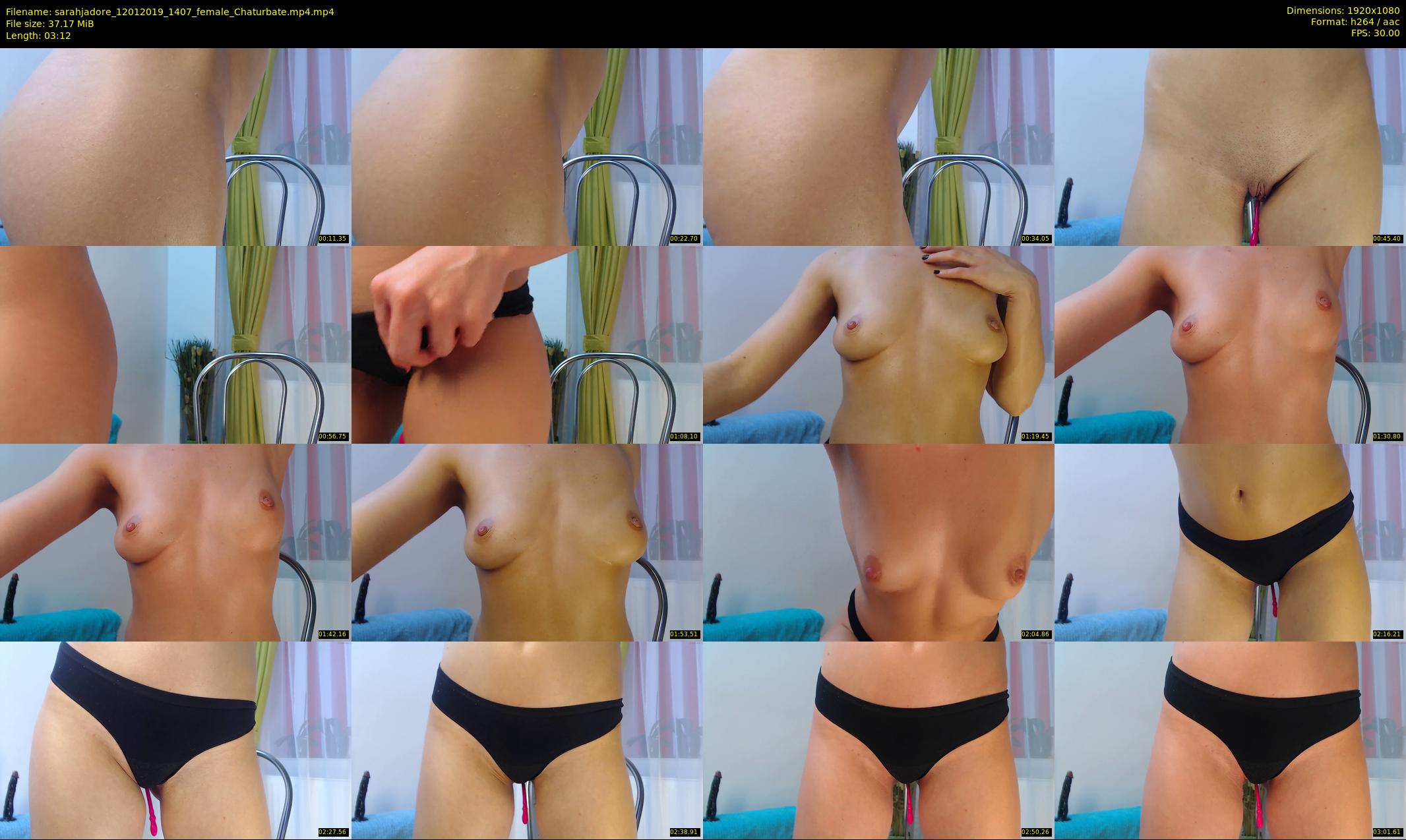 sarahjadore — 4 minute Chaturbate female cam show recording, 1080p, Jan 12, 2019
