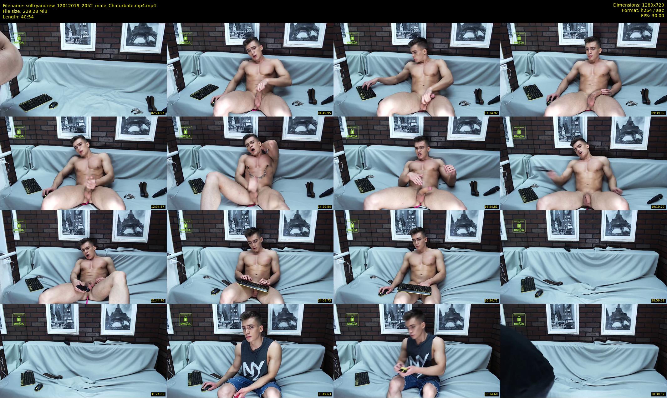 sultryandrew — 41 minute Chaturbate male cam show recording, 720p, Jan 12, 2019