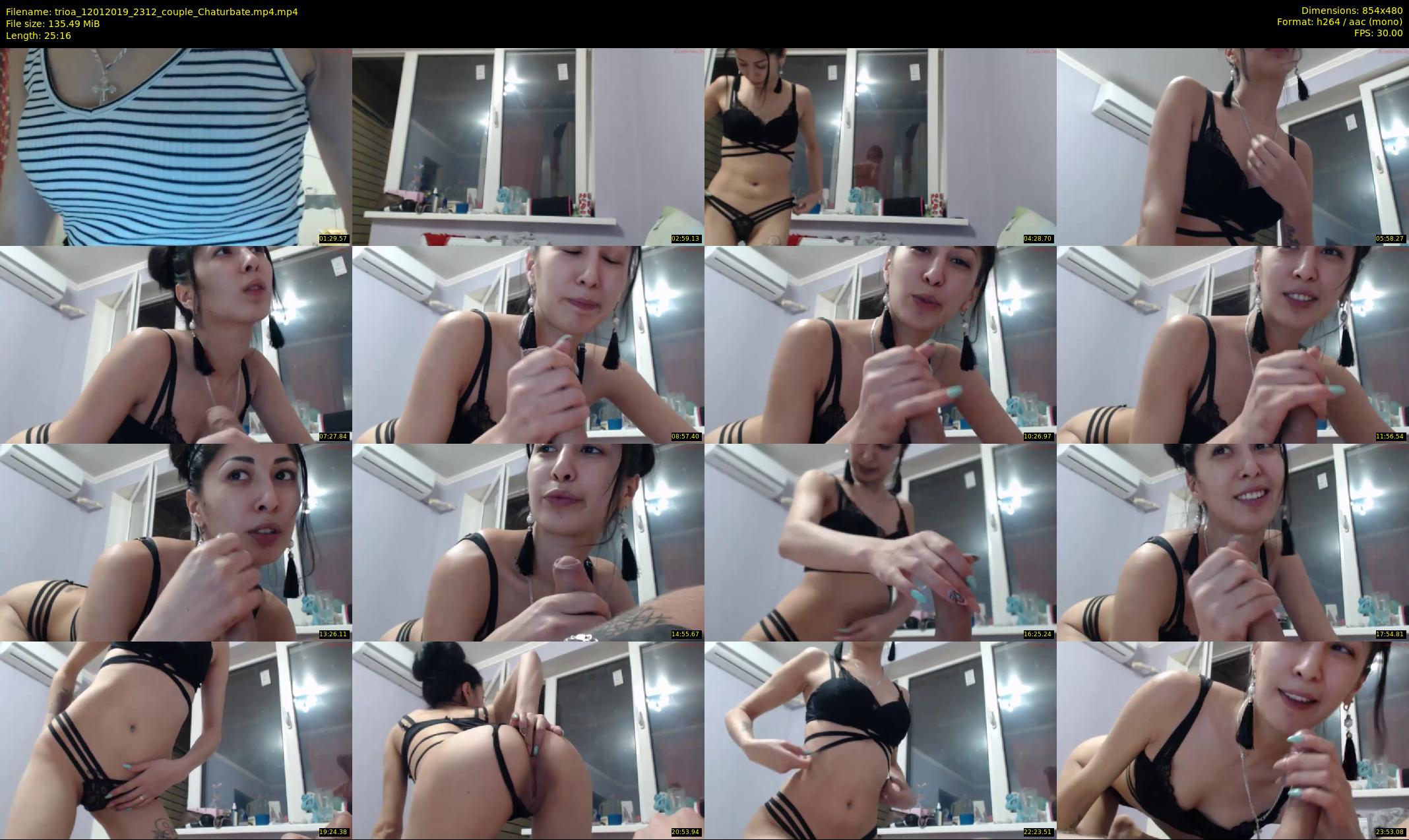 trioa — 26 minute Chaturbate couple cam show recording, 480p, Jan 12, 2019