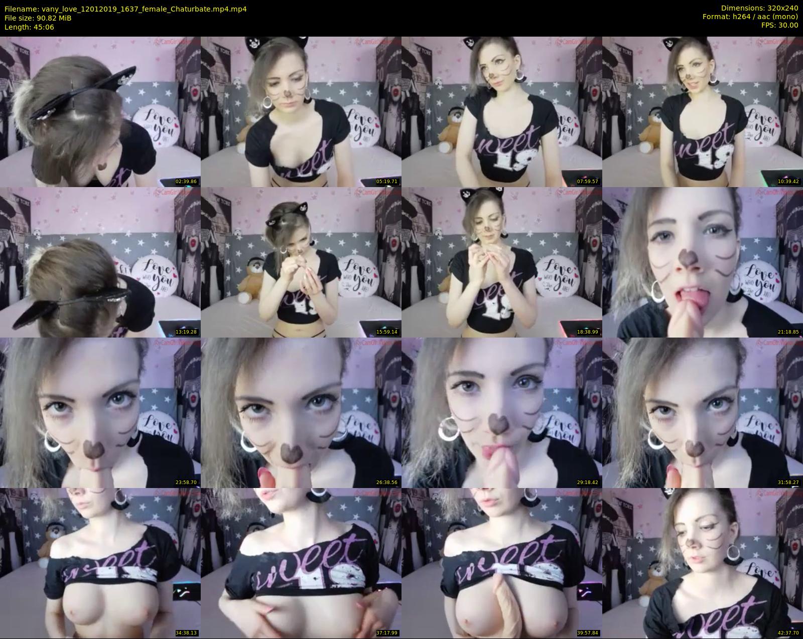 vany_love — 46 minute Chaturbate female cam show recording, SD, Jan 12, 2019
