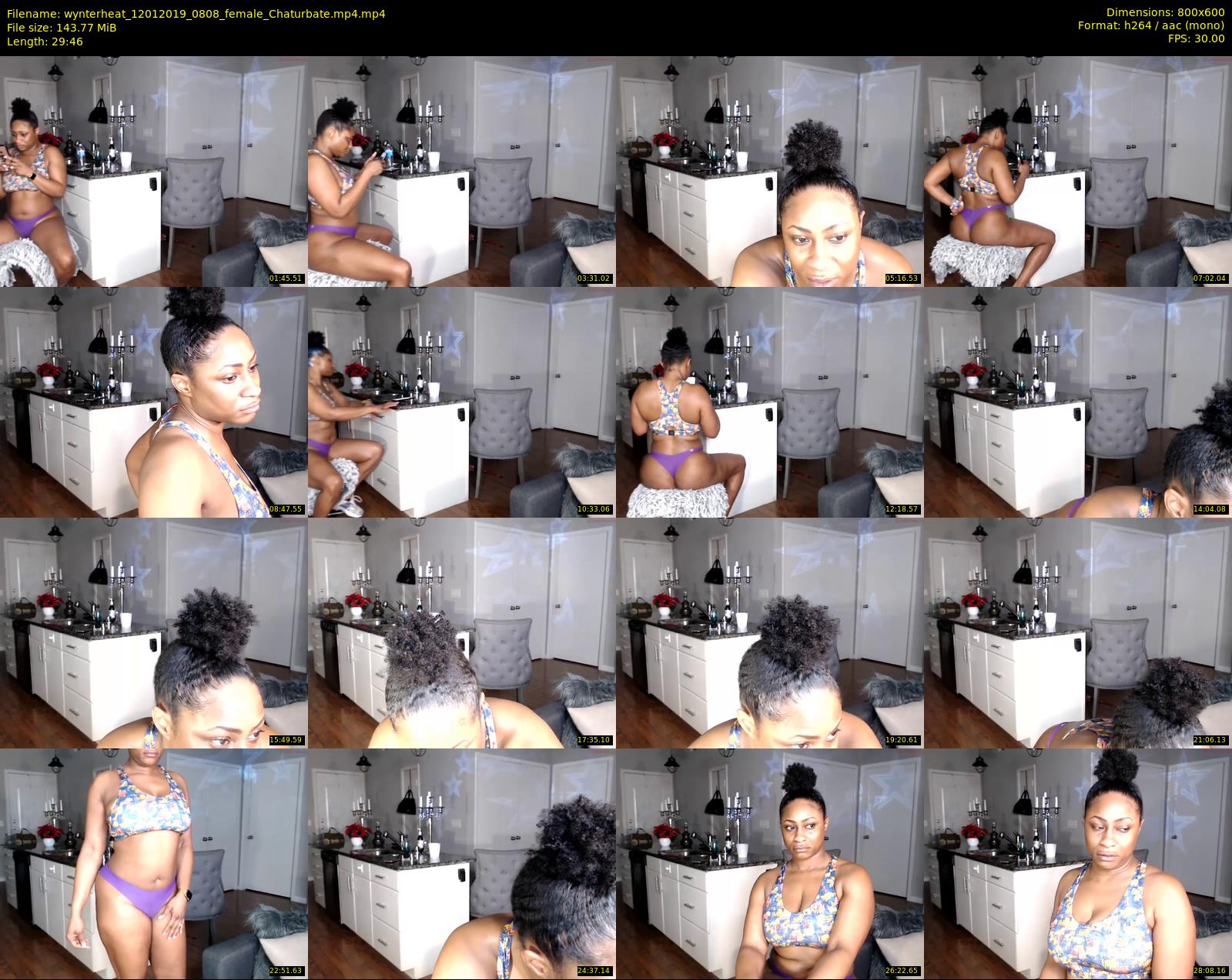 wynterheat — 30 minute Chaturbate female cam show recording, 480p, Jan 12, 2019