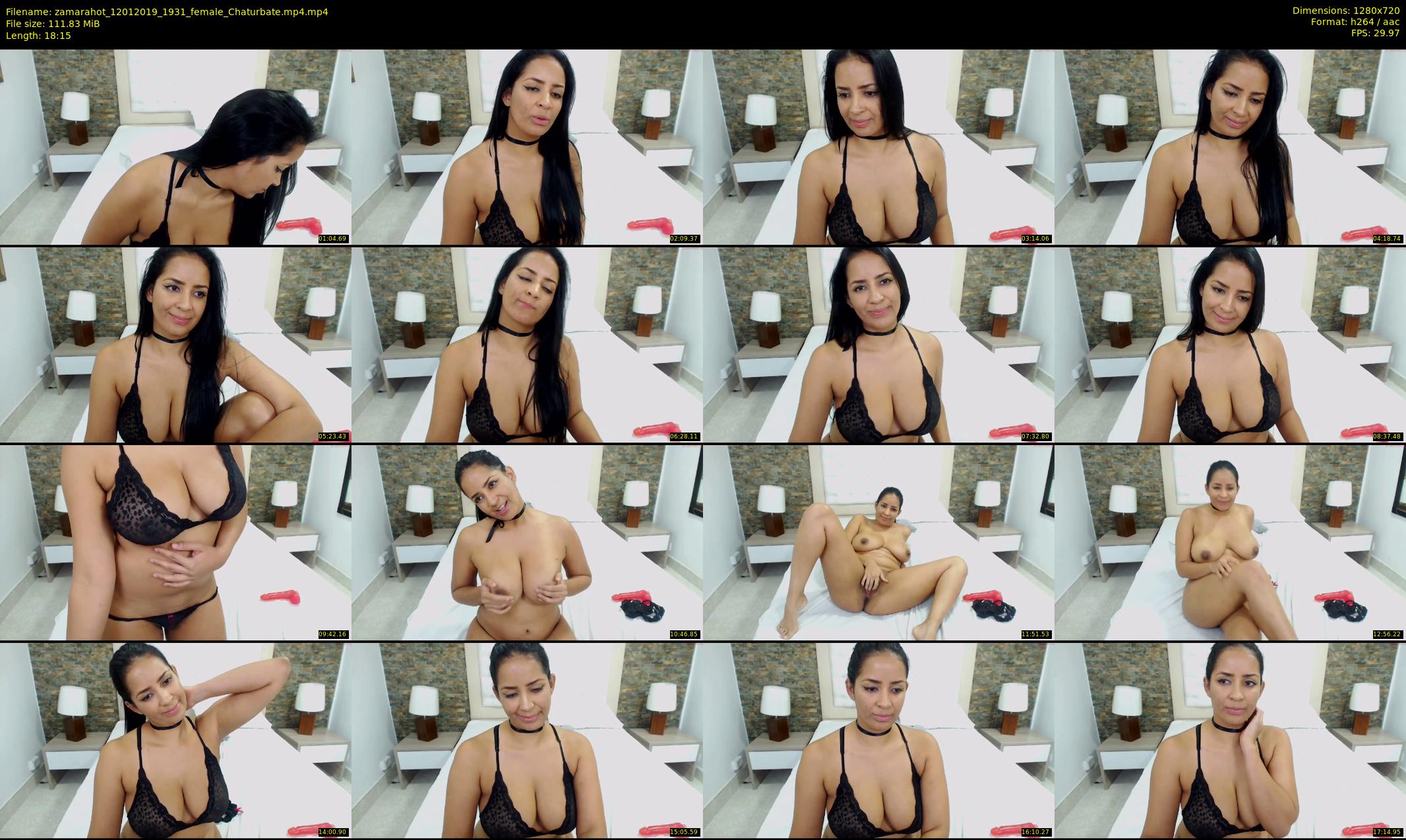 zamarahot — 19 minute Chaturbate female cam show recording, 720p, Jan 12, 2019