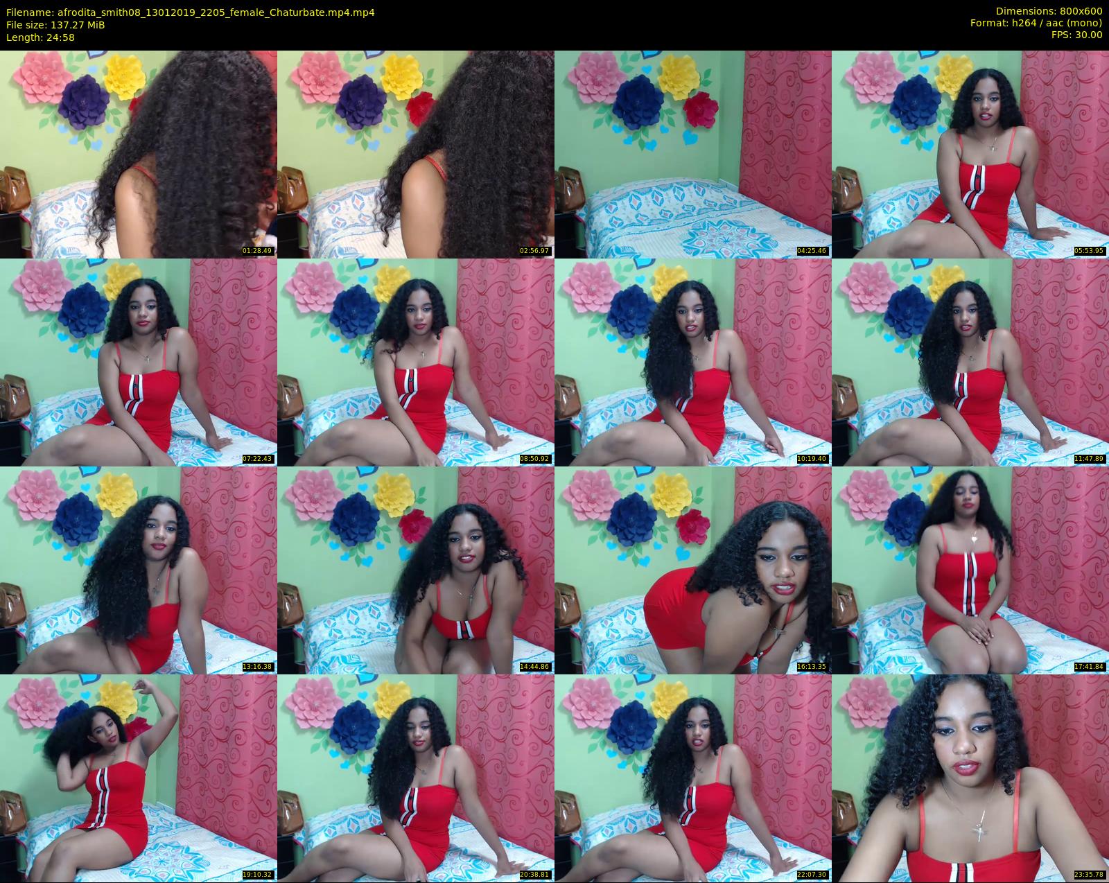 afrodita_smith08 — 25 minute Chaturbate female cam show recording, 480p, Jan 13, 2019