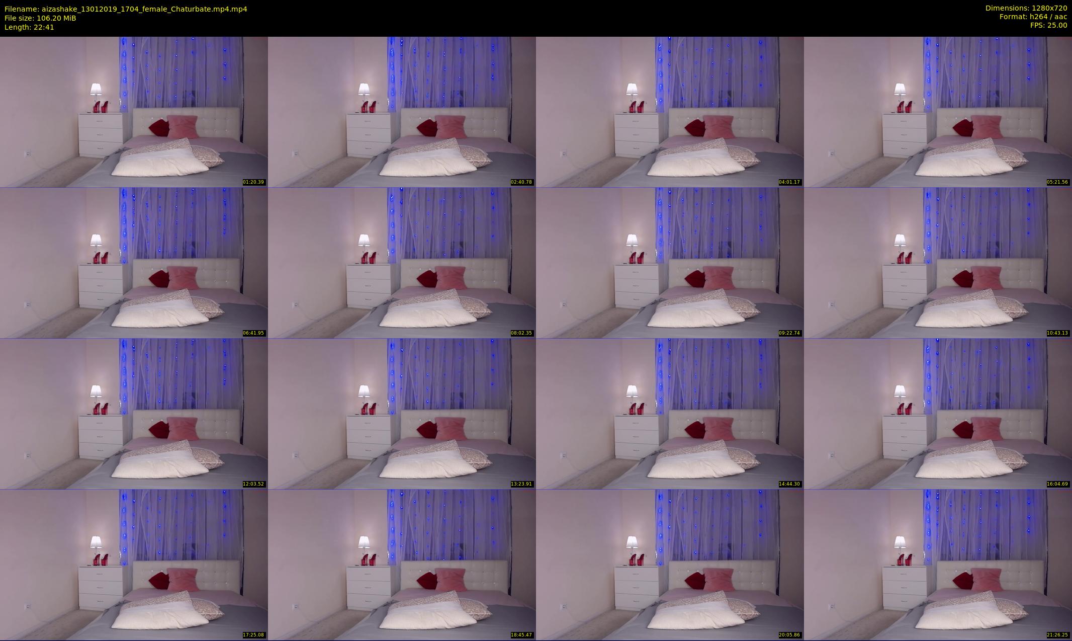 aizashake — 23 minute Chaturbate female cam show recording, 720p, Jan 13, 2019