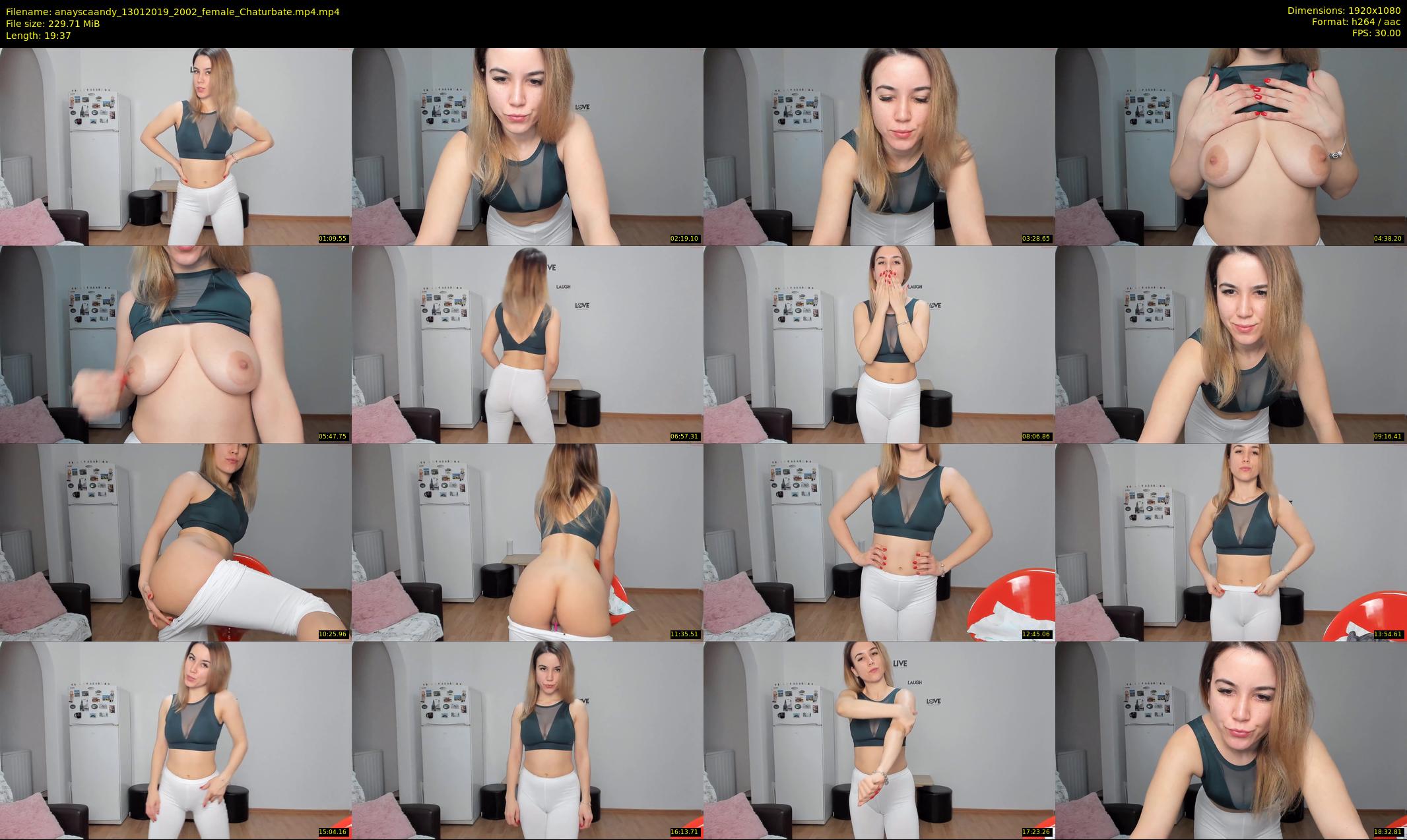anayscaandy — 20 minute Chaturbate female cam show recording, 1080p, Jan 13, 2019