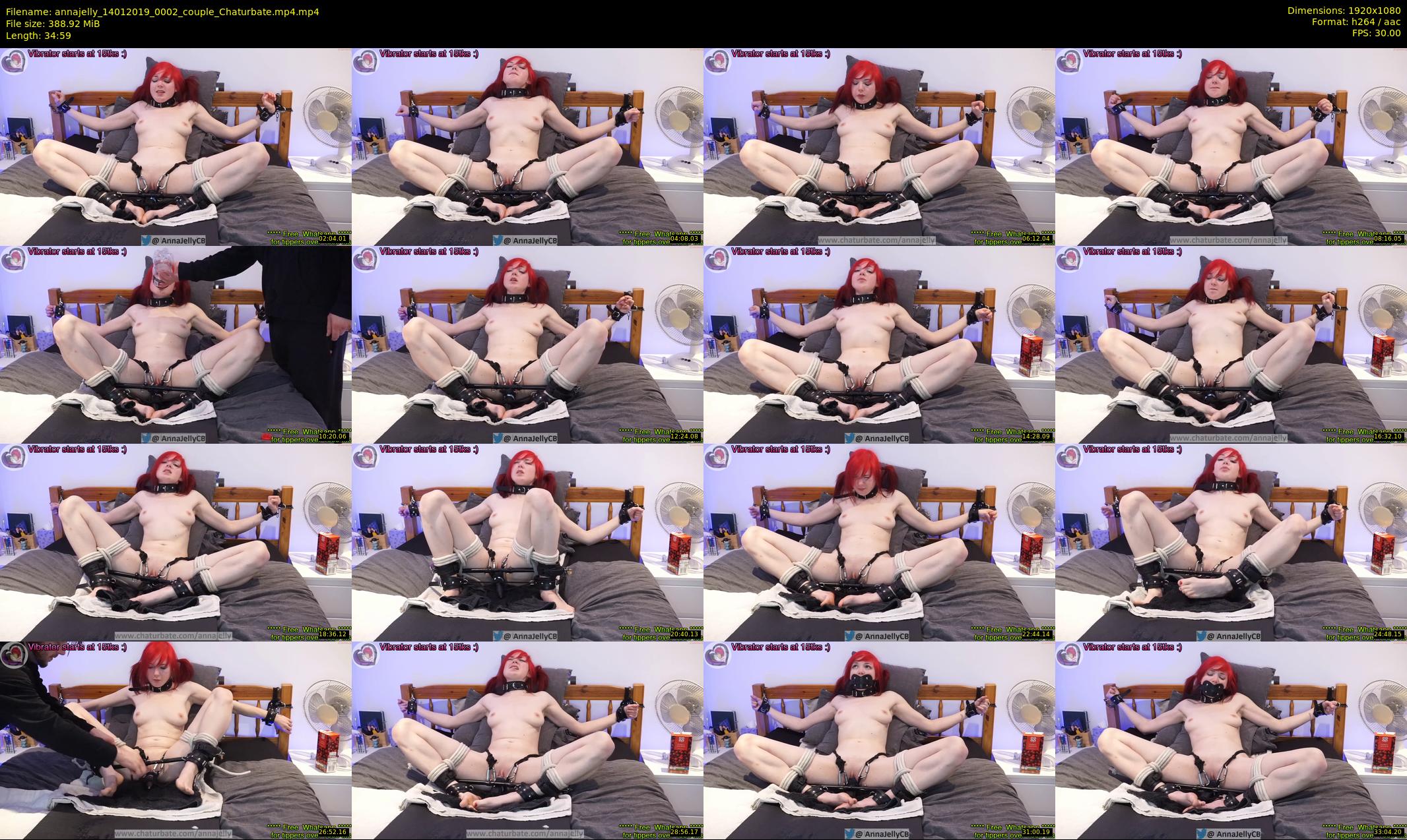 annajelly — 35 minute Chaturbate couple cam show recording, 1080p, Jan 14, 2019