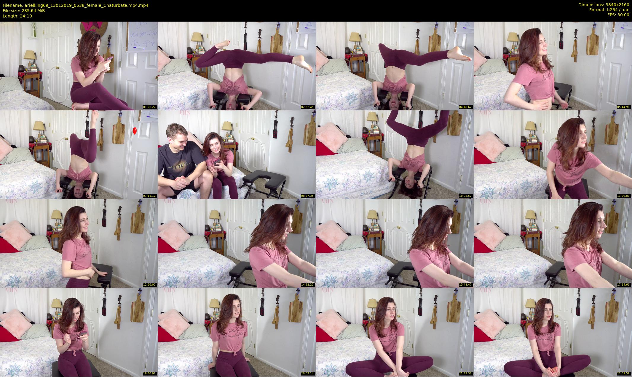 arielking69 — 25 minute Chaturbate female cam show recording, 4K, Jan 13, 2019