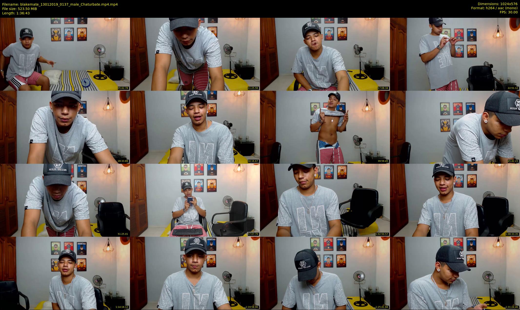 blakemate — 97 minute Chaturbate male cam show recording, 480p, Jan 13, 2019