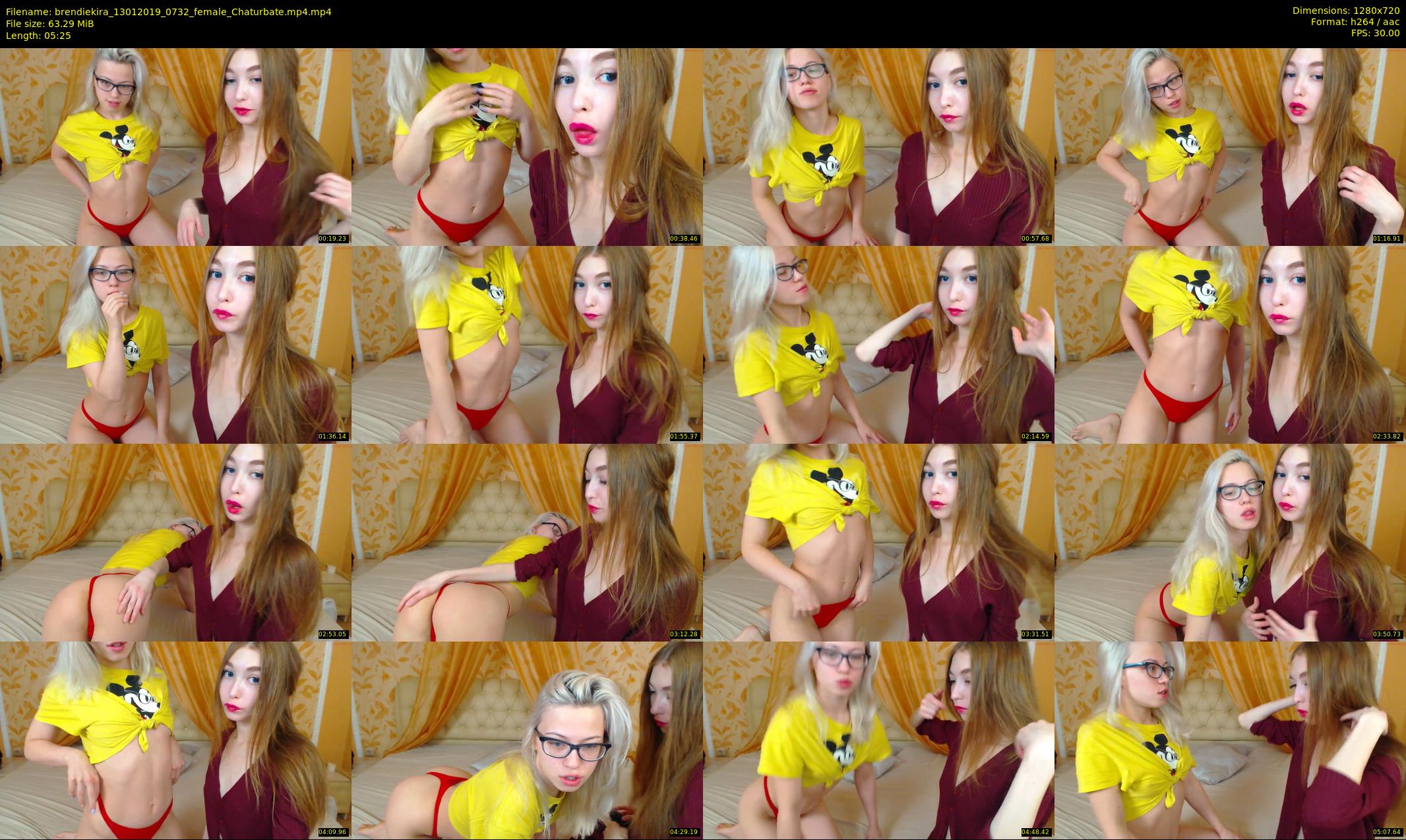 brendiekira — 6 minute Chaturbate couple cam show recording, 720p, Jan 13, 2019