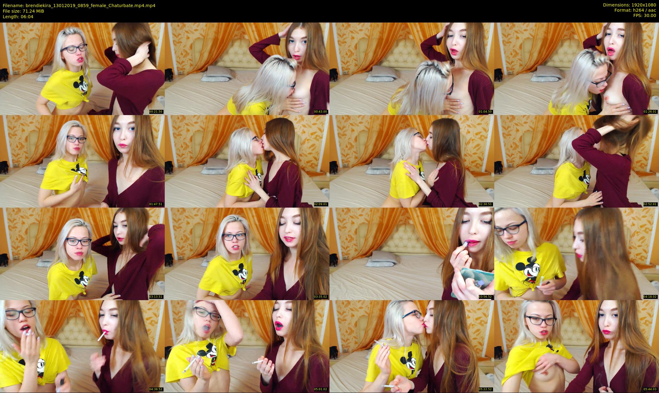 brendiekira — 7 minute Chaturbate couple cam show recording, 1080p, Jan 13, 2019
