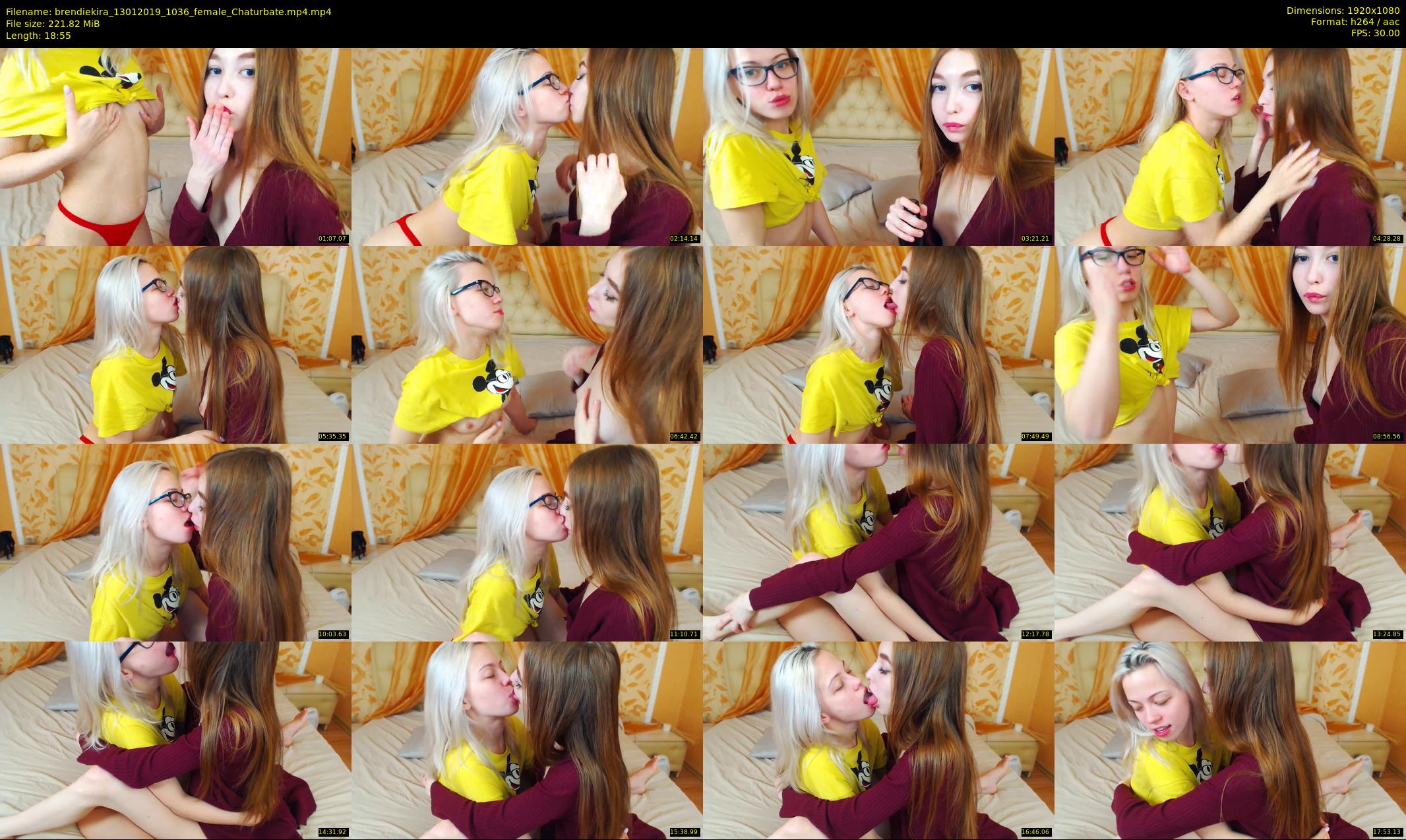 brendiekira — 19 minute Chaturbate couple cam show recording, 1080p, Jan 13, 2019