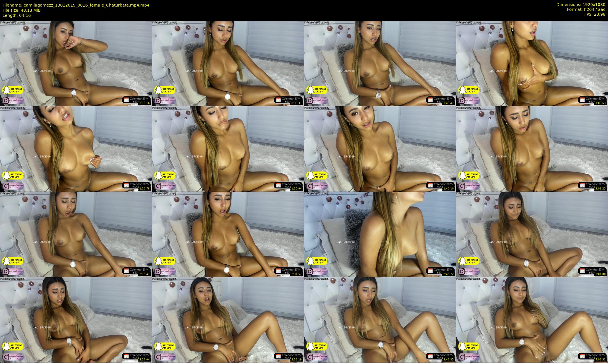 camilagomezz — 5 minute Chaturbate female cam show recording, 1080p, Jan 13, 2019
