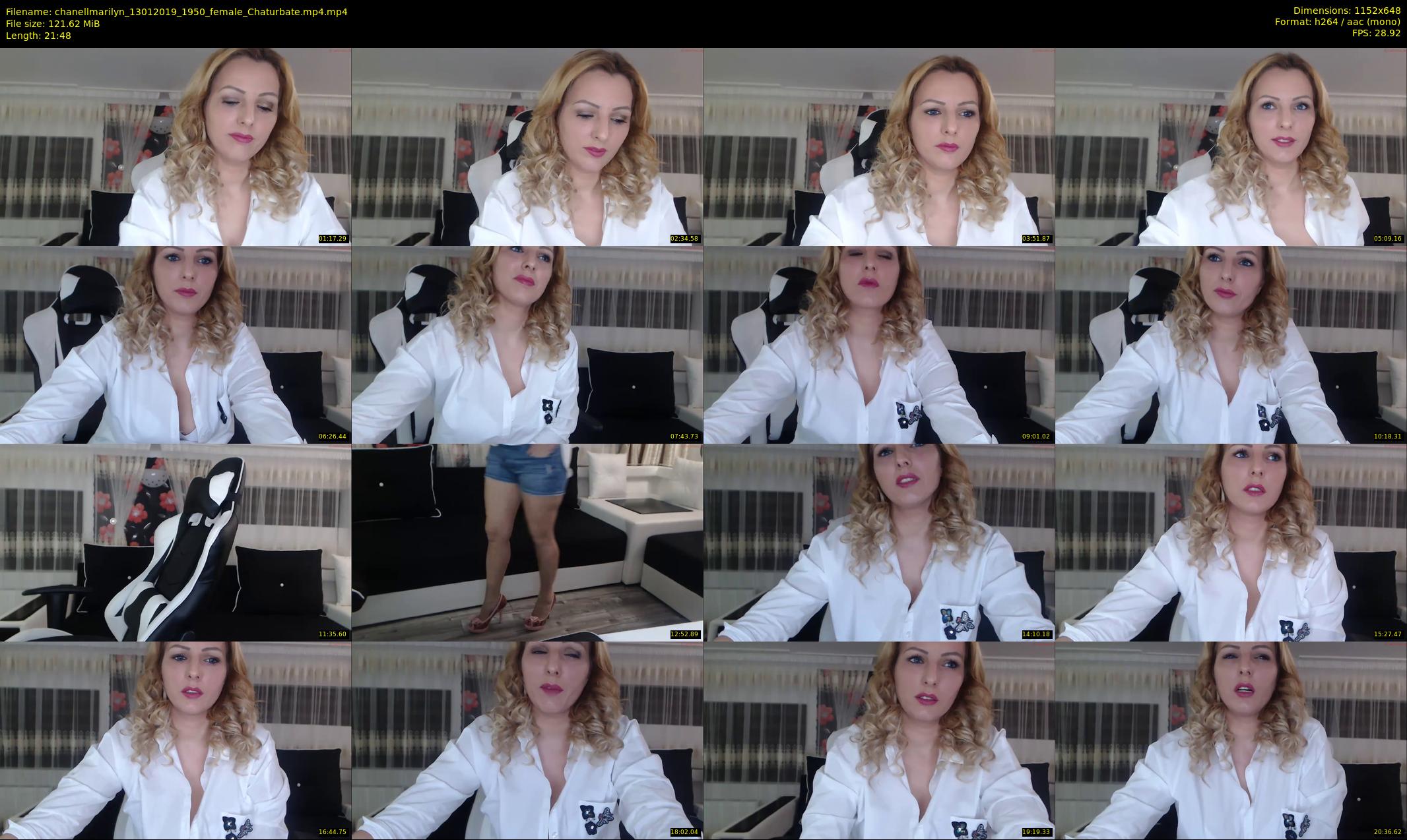 chanellmarilyn — 22 minute Chaturbate female cam show recording, 480p, Jan 13, 2019