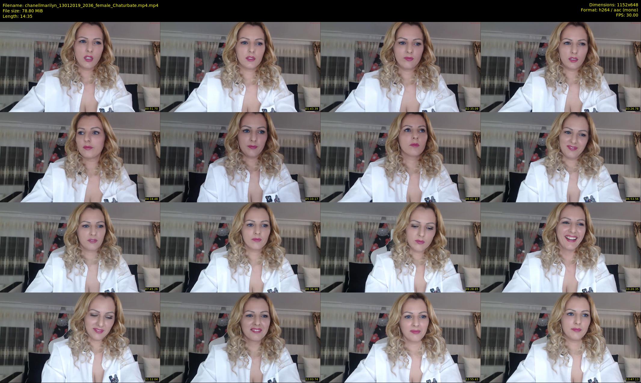 chanellmarilyn — 15 minute Chaturbate female cam show recording, 480p, Jan 13, 2019