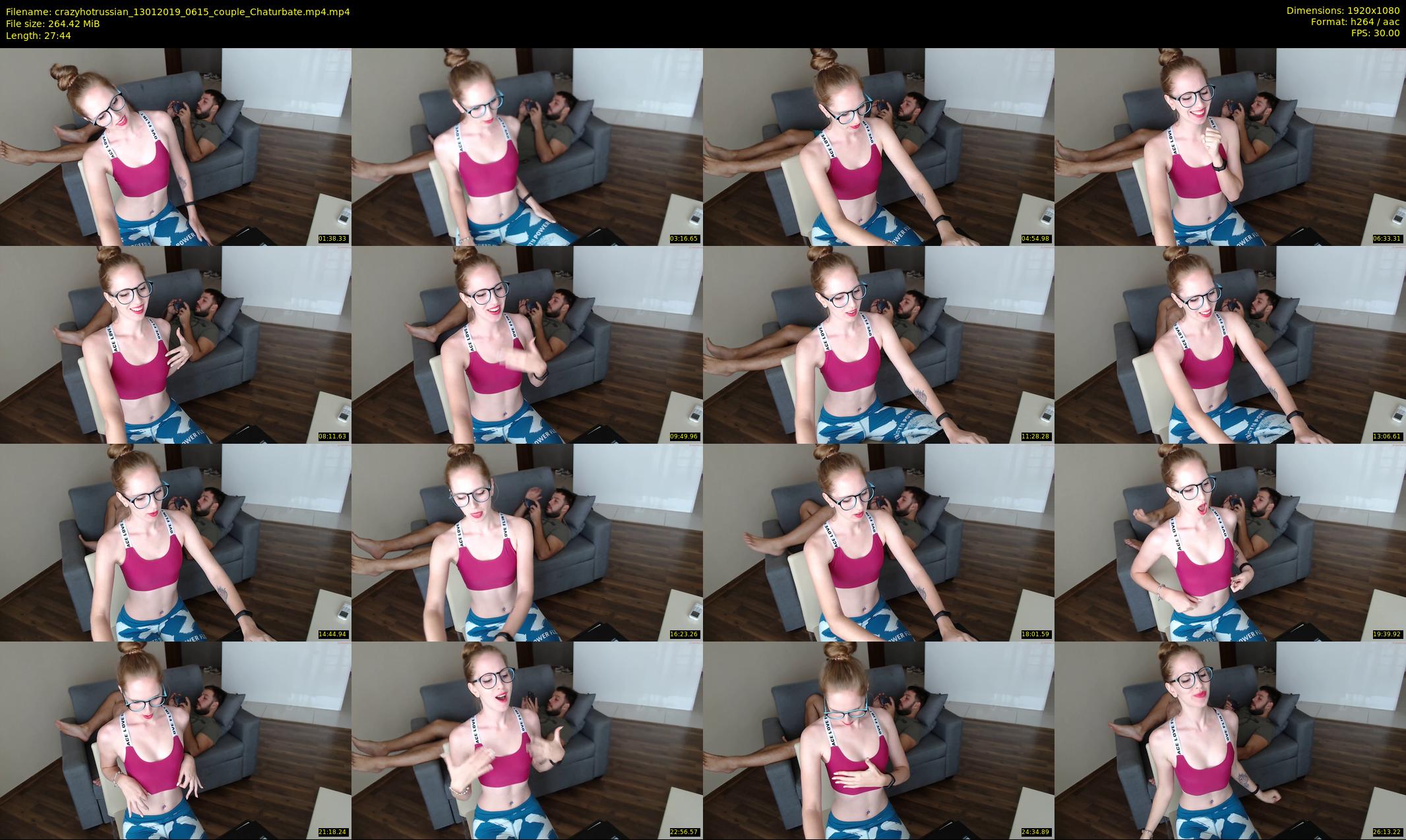 crazyhotrussian — 28 minute Chaturbate couple cam show recording, 1080p, Jan 13, 2019