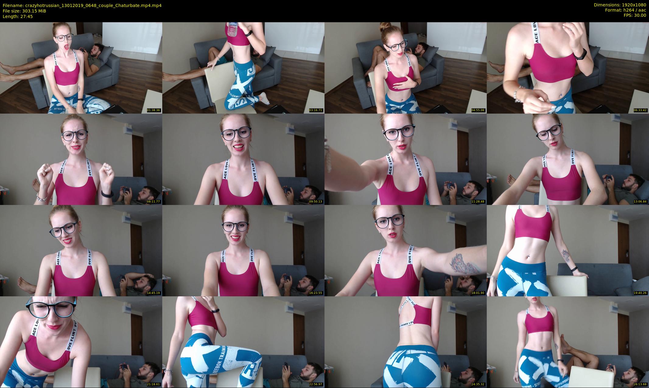crazyhotrussian — 28 minute Chaturbate couple cam show recording, 1080p, Jan 13, 2019