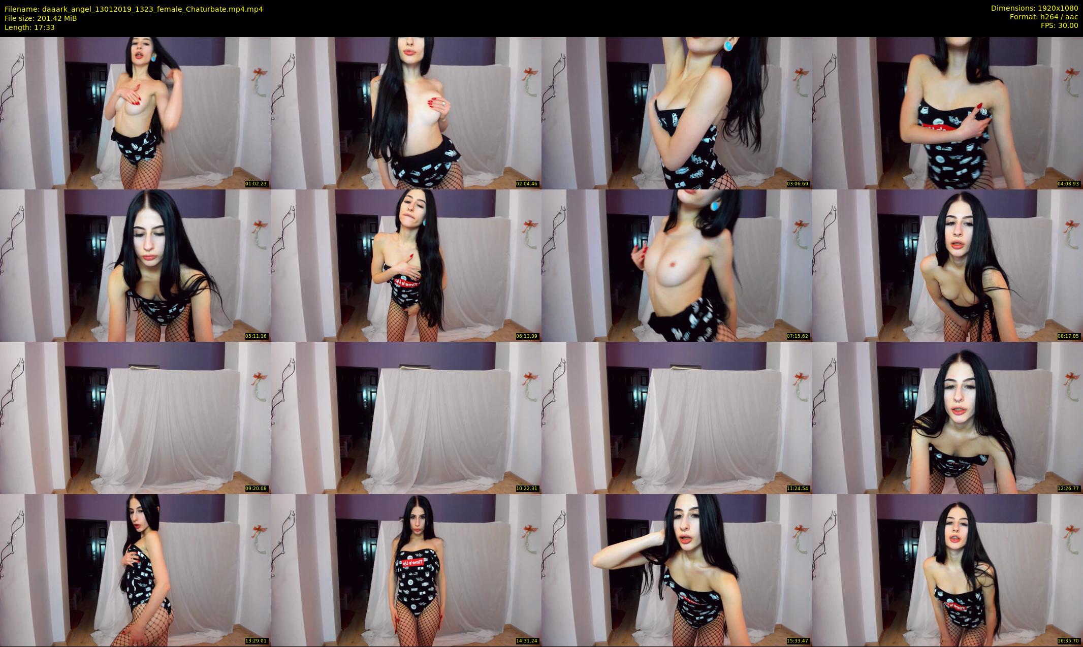 daaark_angel — 18 minute Chaturbate female cam show recording, 1080p, Jan 13, 2019