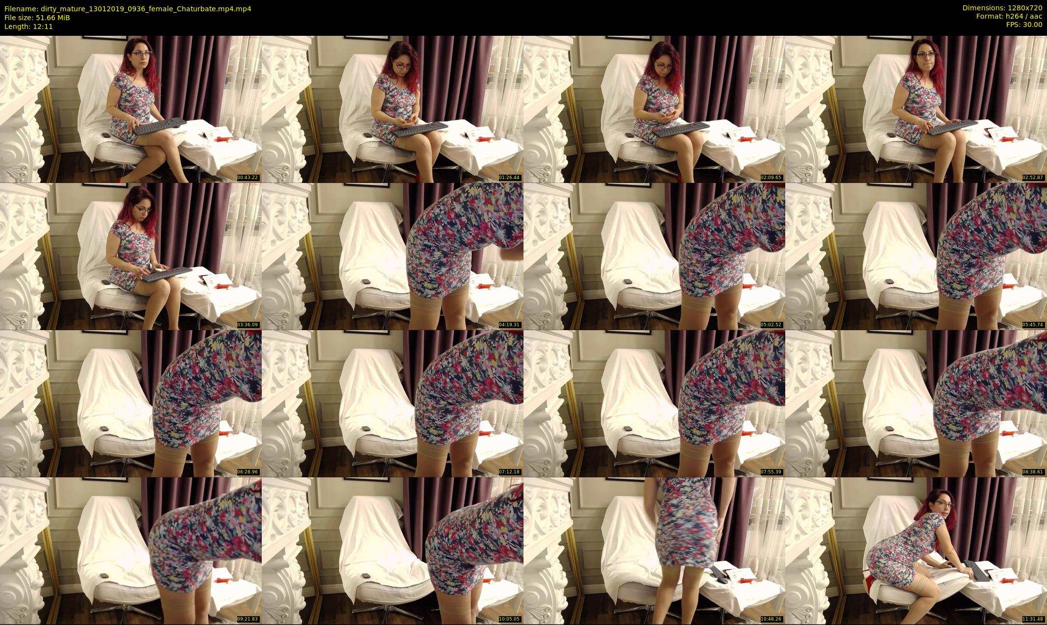 dirty_mature — 13 minute Chaturbate female cam show recording, 720p, Jan 13, 2019