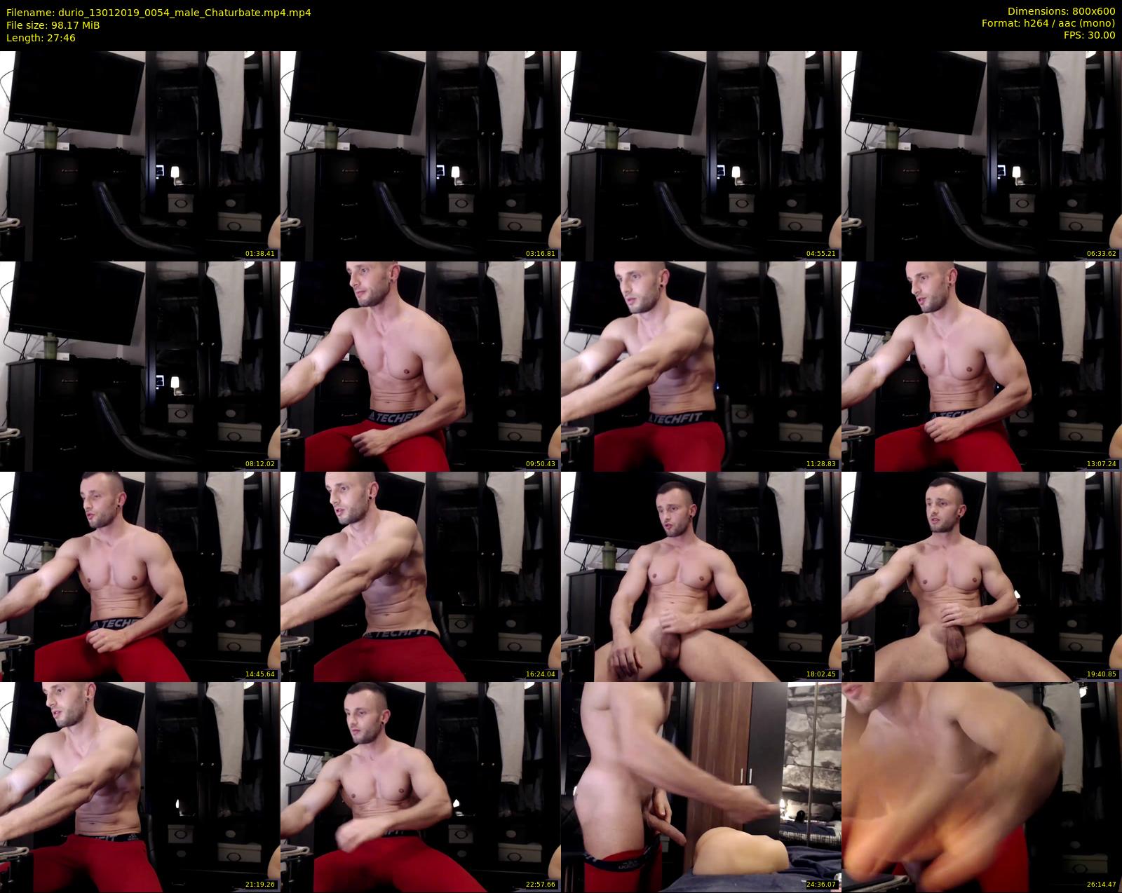durio — 28 minute Chaturbate male cam show recording, 480p, Jan 13, 2019