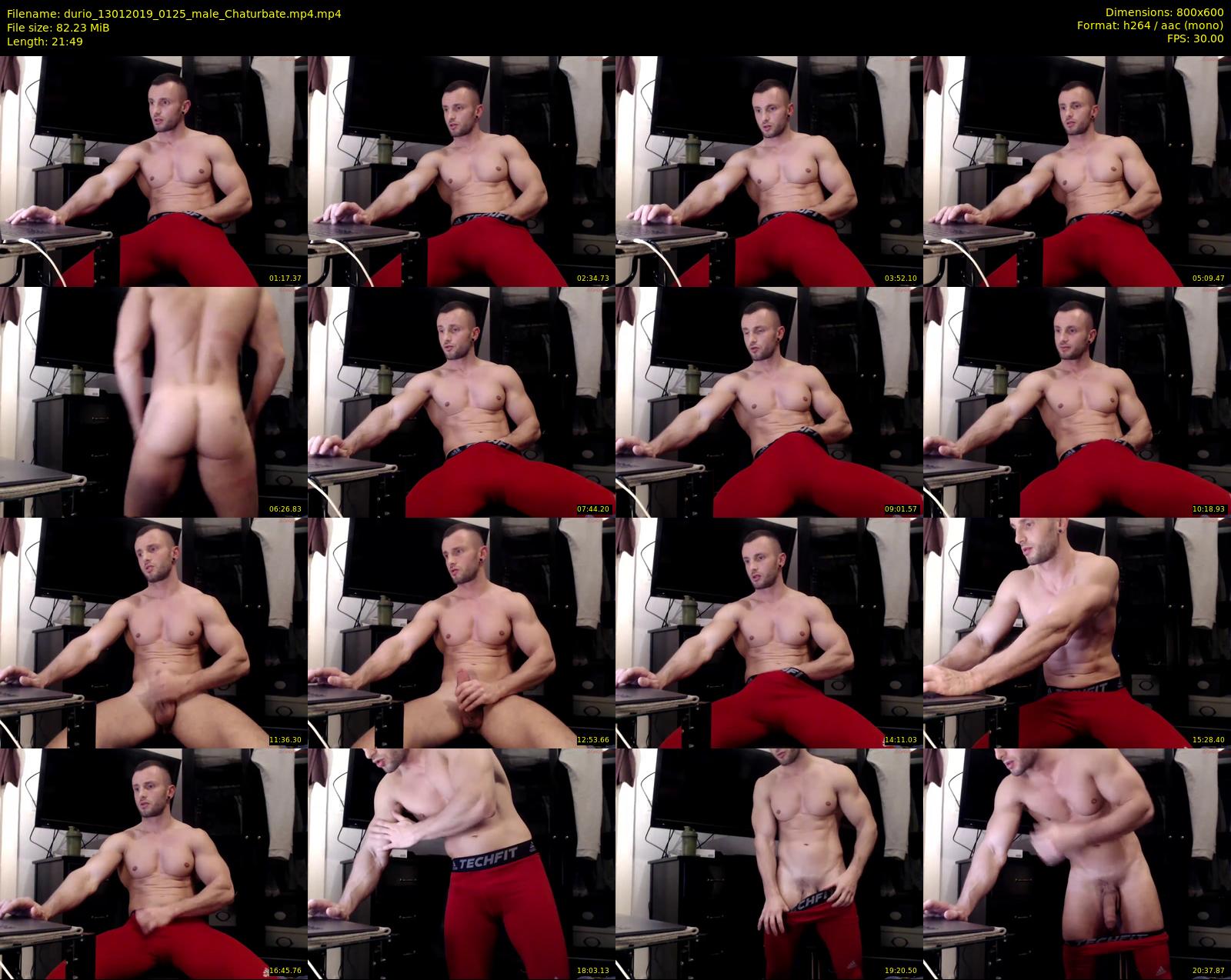 durio — 22 minute Chaturbate male cam show recording, 480p, Jan 13, 2019