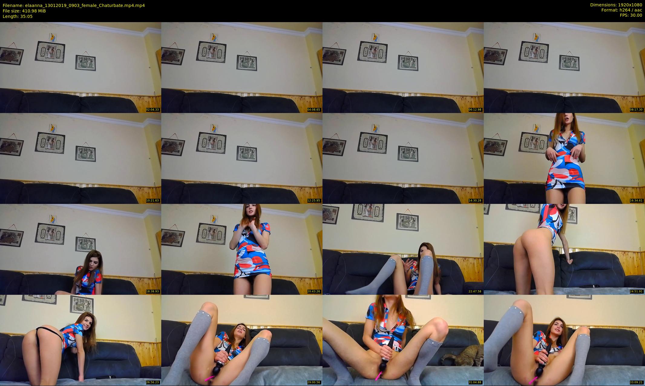 elaanna — 36 minute Chaturbate female cam show recording, 1080p, Jan 13, 2019