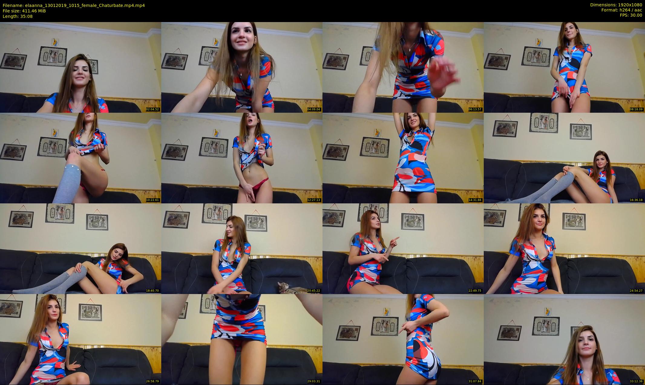 elaanna — 36 minute Chaturbate female cam show recording, 1080p, Jan 13, 2019