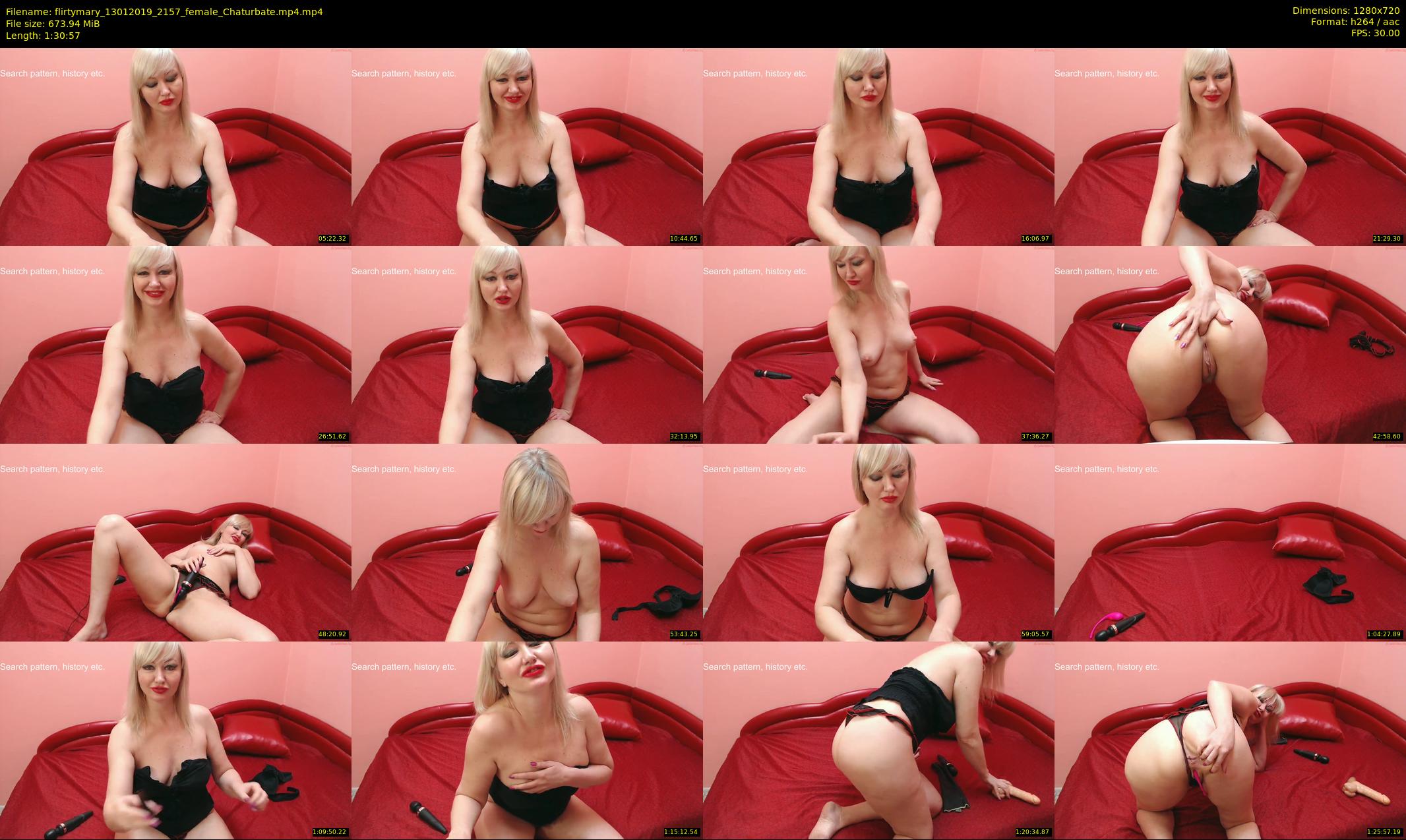 flirtymary — 91 minute Chaturbate female cam show recording, 720p, Jan 13, 2019