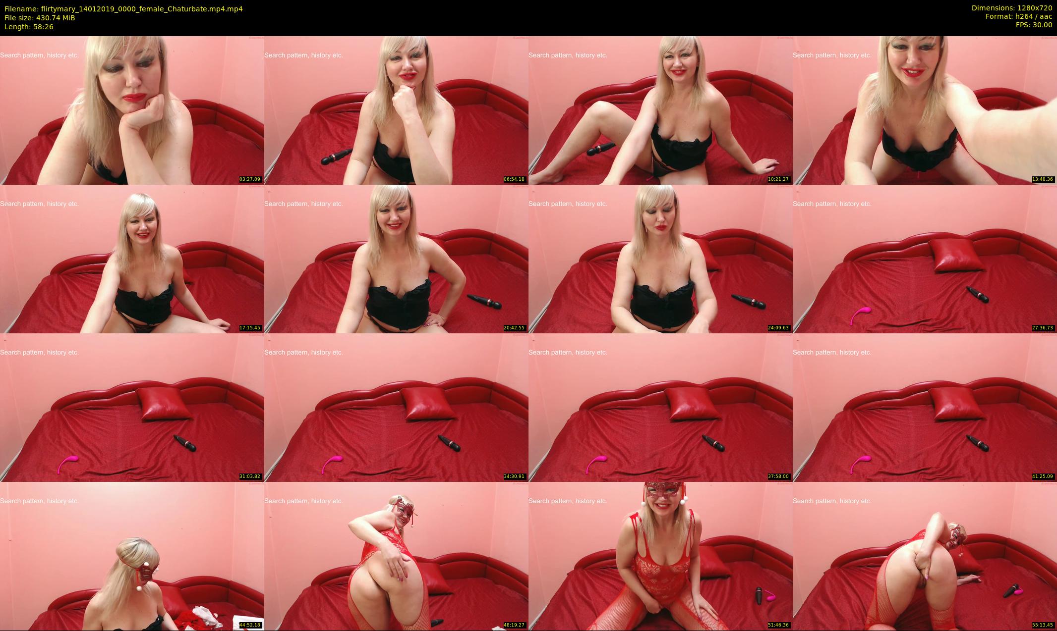 flirtymary — 59 minute Chaturbate female cam show recording, 720p, Jan 14, 2019