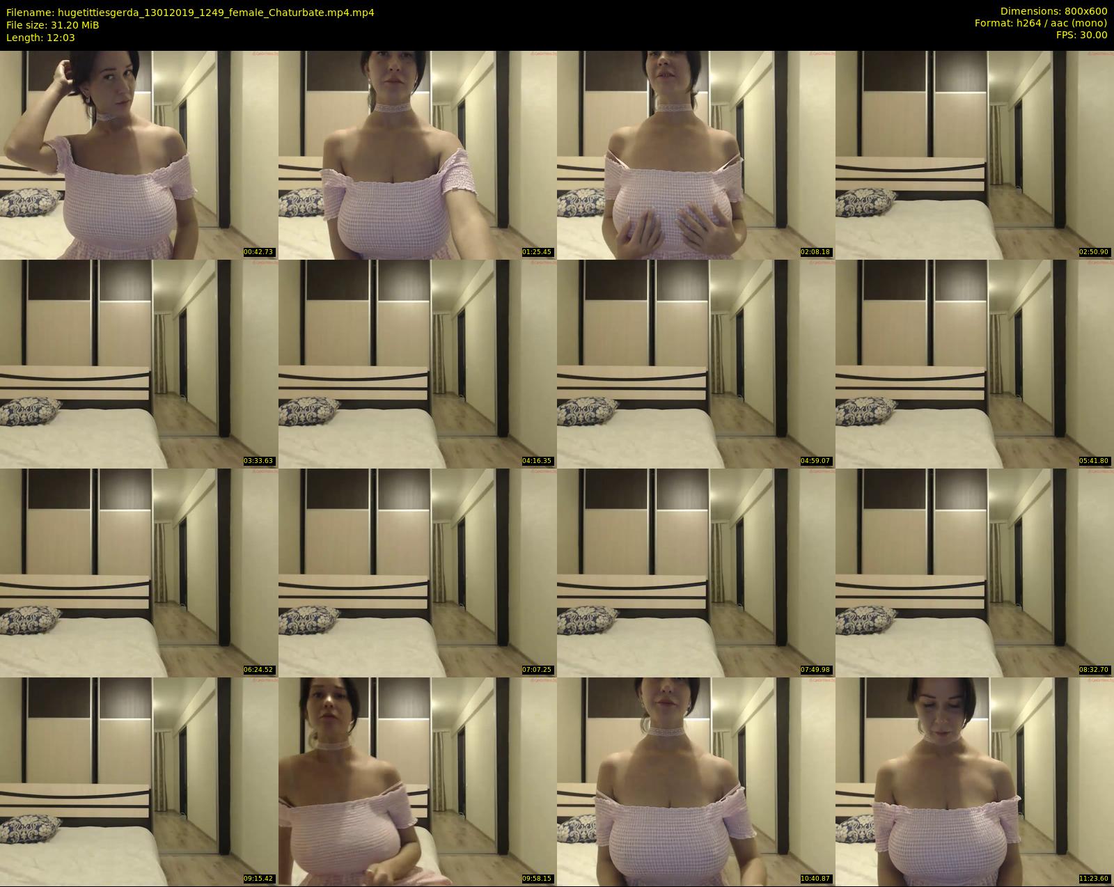 hugetittiesgerda — 13 minute Chaturbate female cam show recording, 480p, Jan 13, 2019