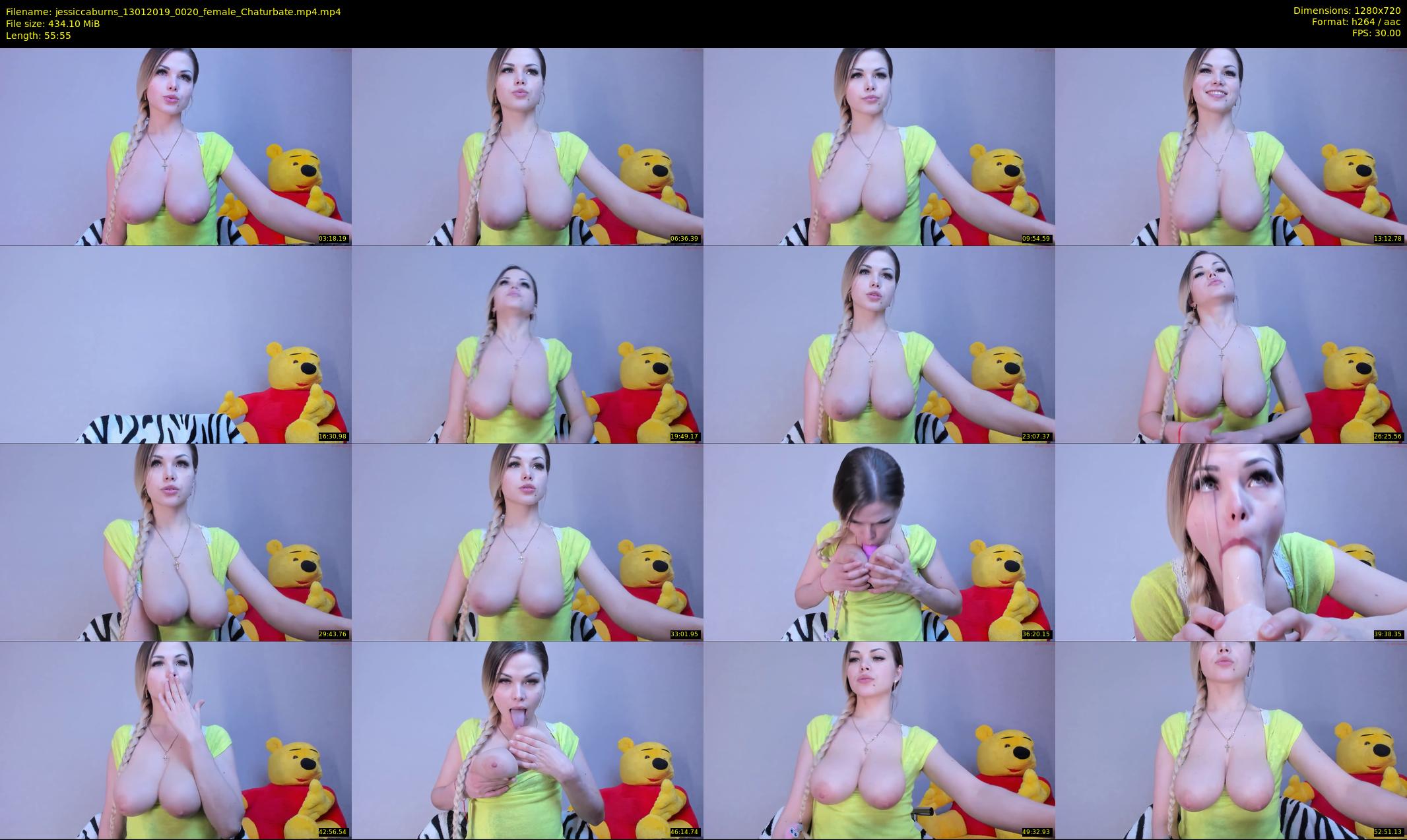 jessiccaburns — 56 minute Chaturbate female cam show recording, 720p, Jan 13, 2019