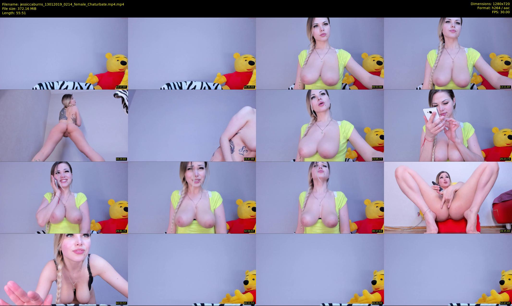 jessiccaburns — 56 minute Chaturbate female cam show recording, 720p, Jan 13, 2019