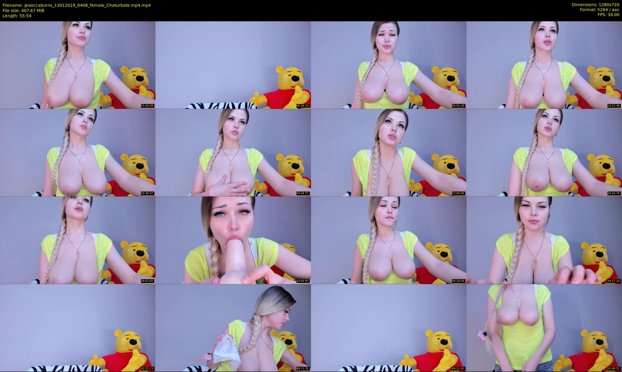 jessiccaburns — 56 minute Chaturbate female cam show recording, 720p, Jan 13, 2019
