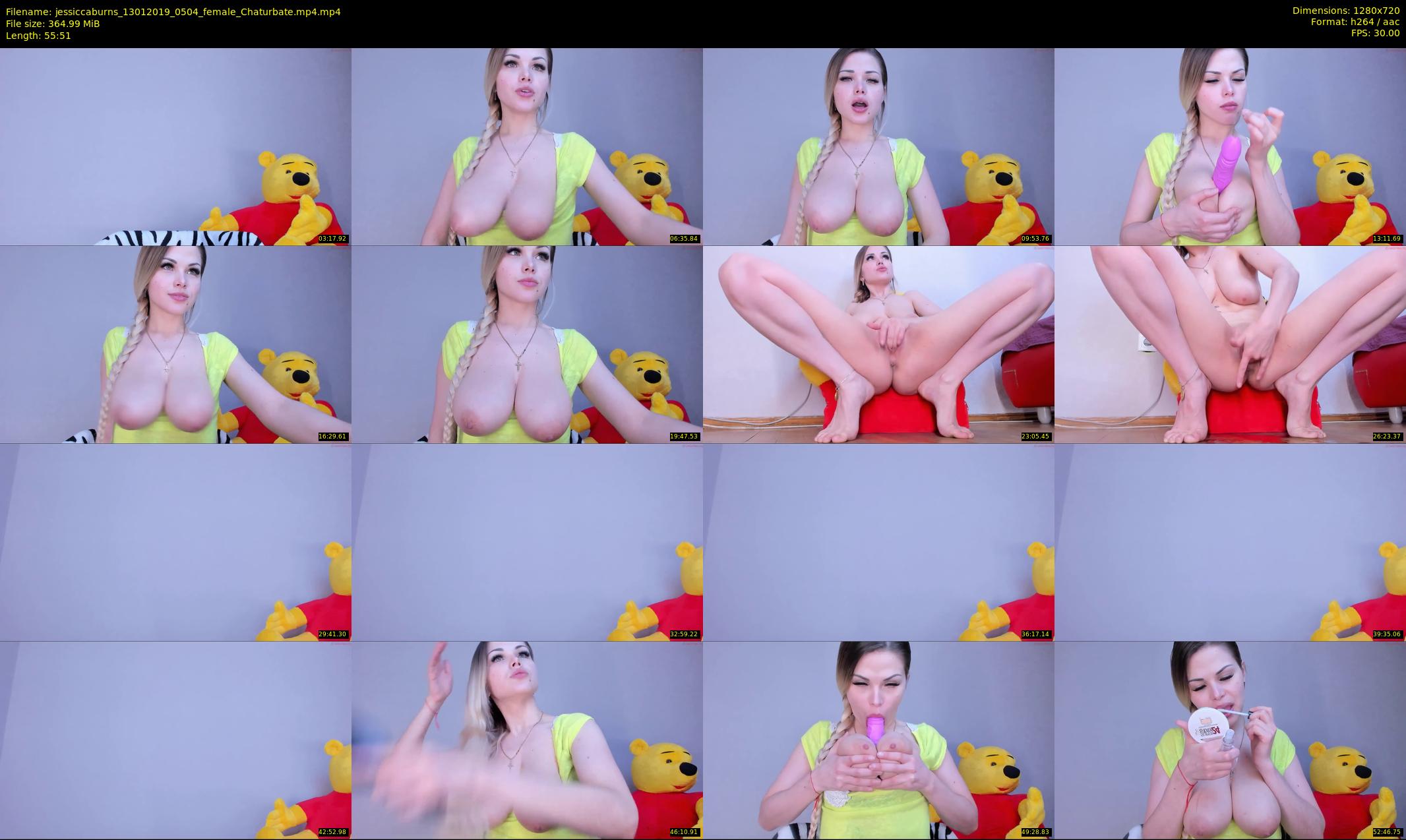 jessiccaburns — 56 minute Chaturbate female cam show recording, 720p, Jan 13, 2019