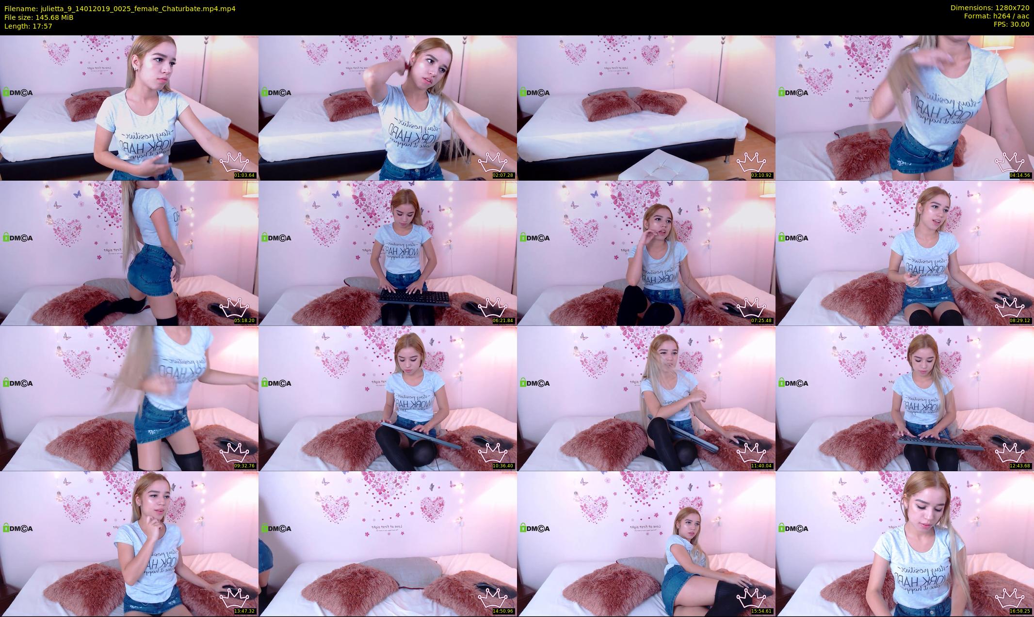 julietta_9 — 18 minute Chaturbate female cam show recording, 720p, Jan 14, 2019