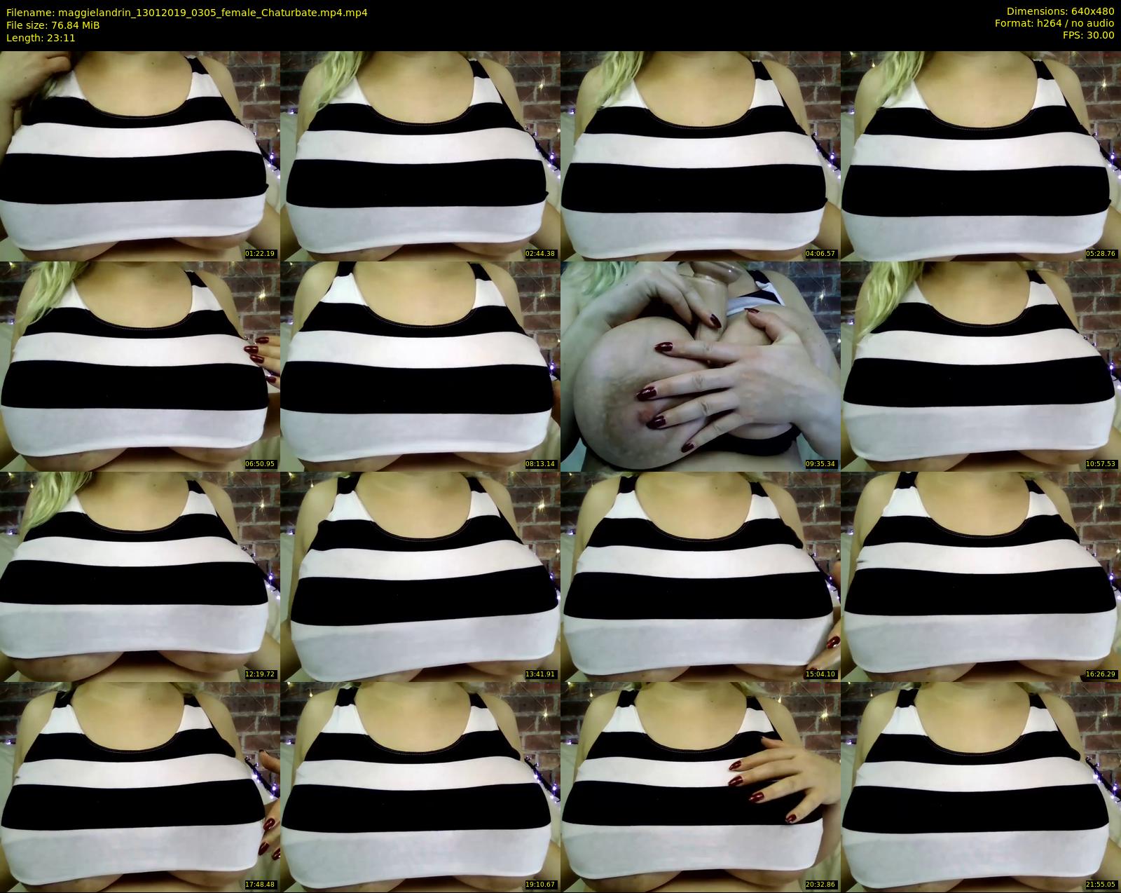 maggielandrin — 24 minute Chaturbate female cam show recording, 480p, Jan 13, 2019